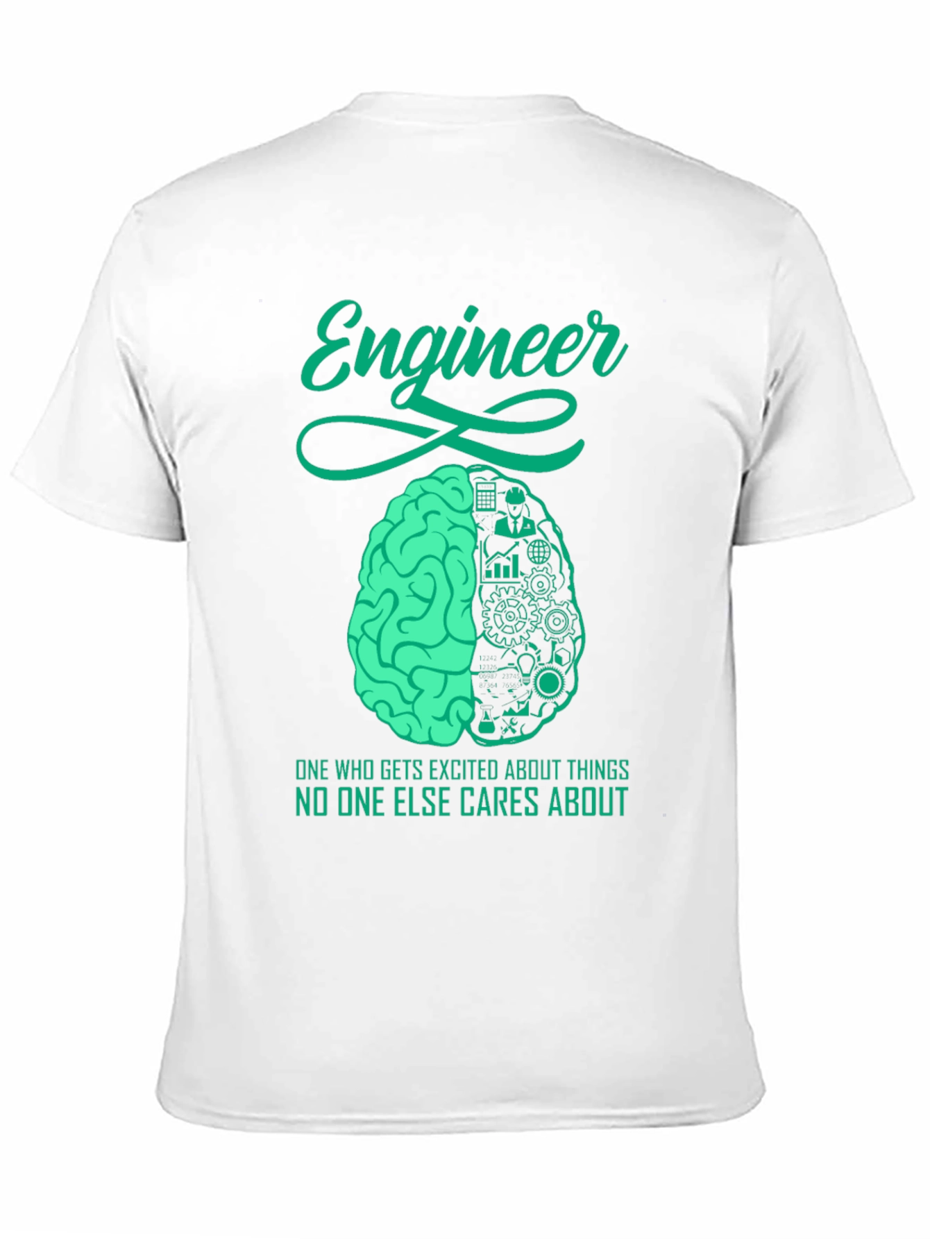 Engineer Brain T-Shirt - Unique Engineering Design - 11