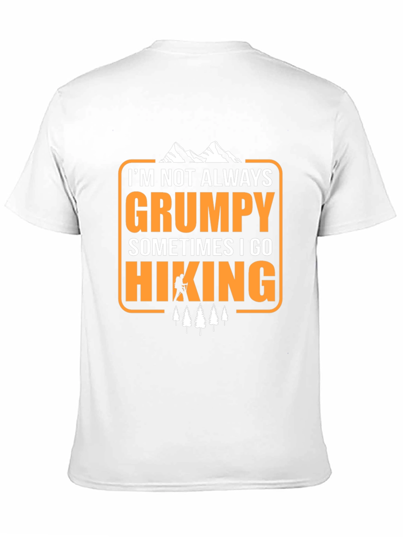 Black Grumpy Hiking T-Shirt - Funny Outdoor Adventure Tee view 11