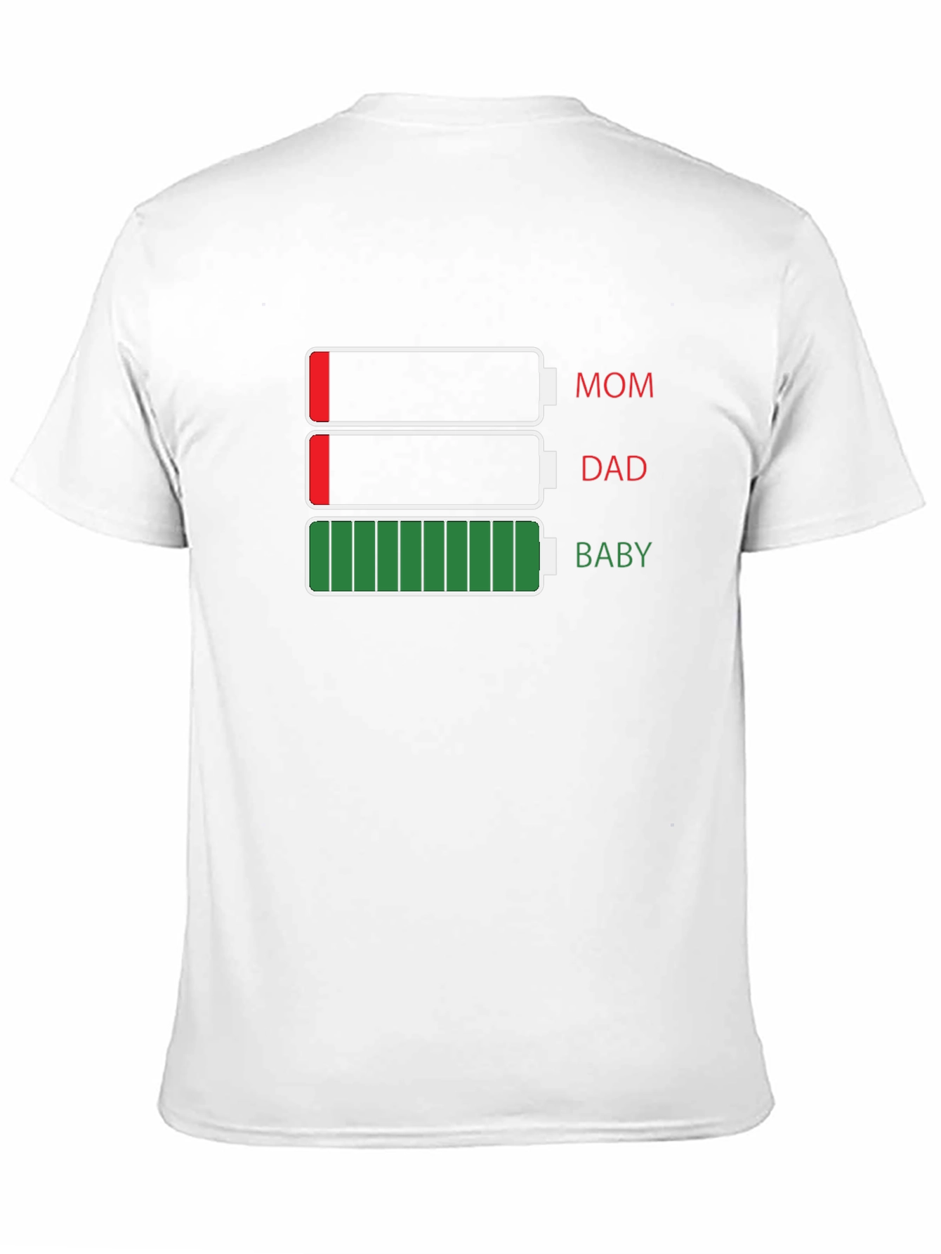 Black Family Battery Level Graphic Tee view 11