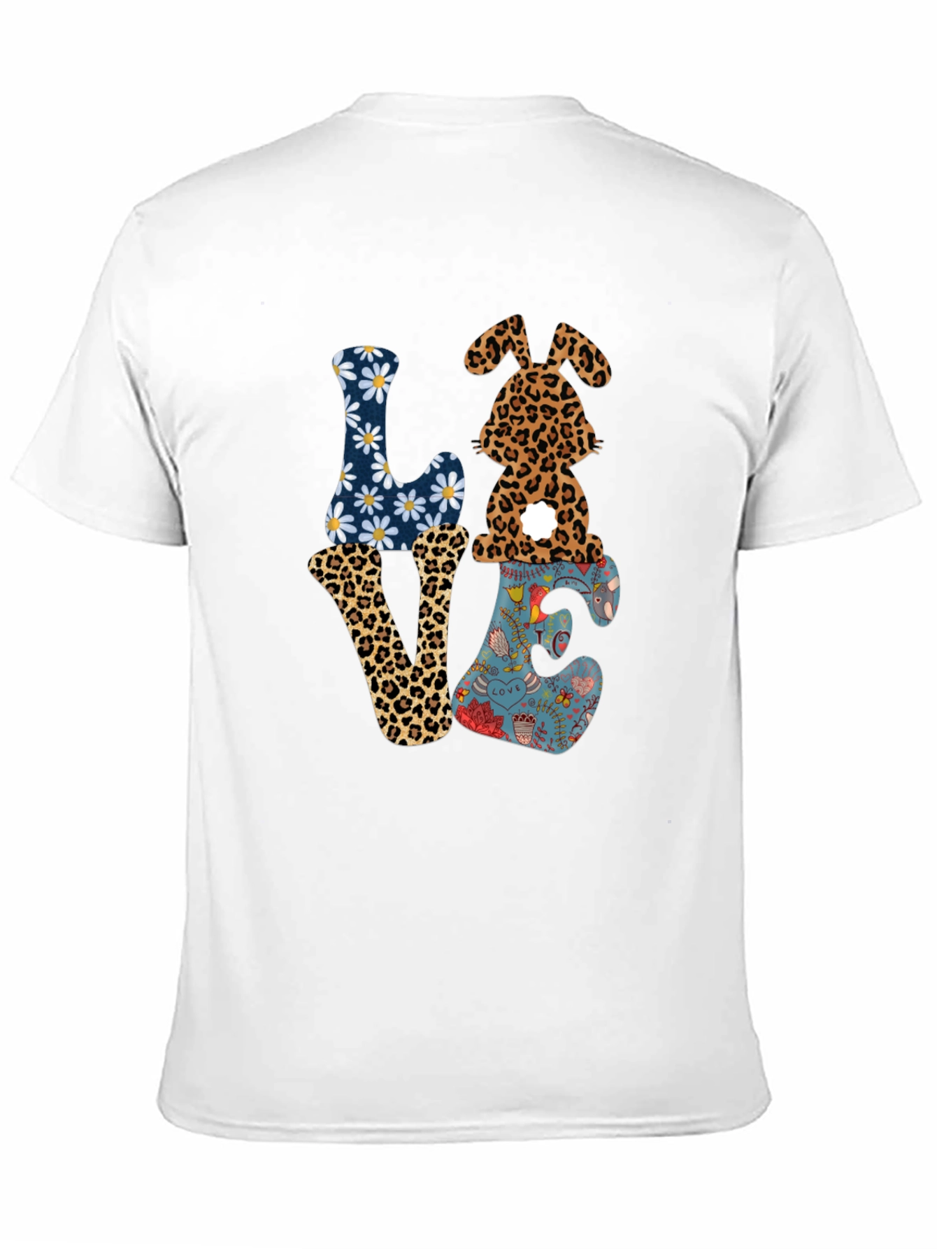 Love Easter Bunny Graphic Tee - Black - 11