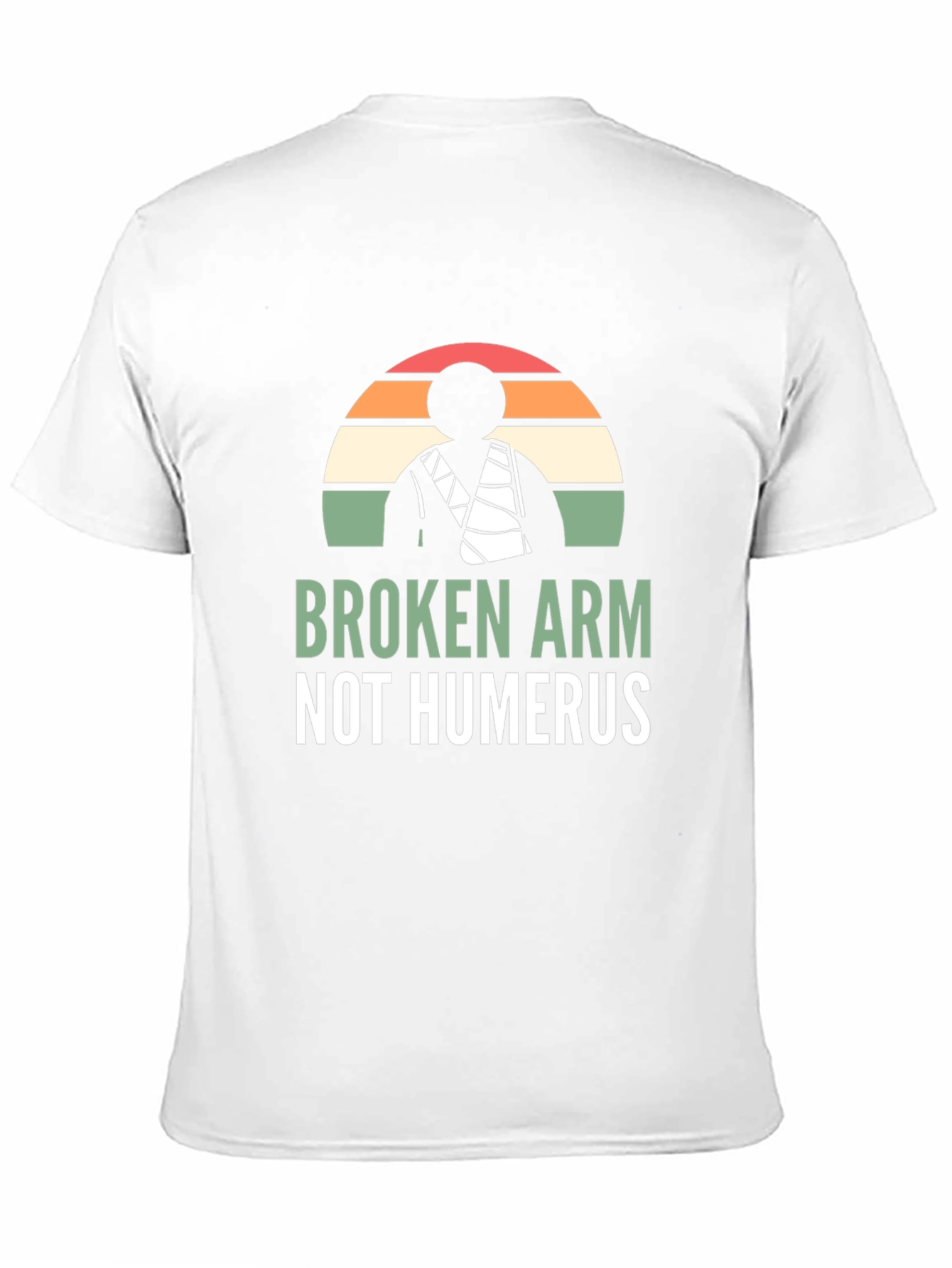 Black Broken Arm Not Humerus Graphic Tee view 11