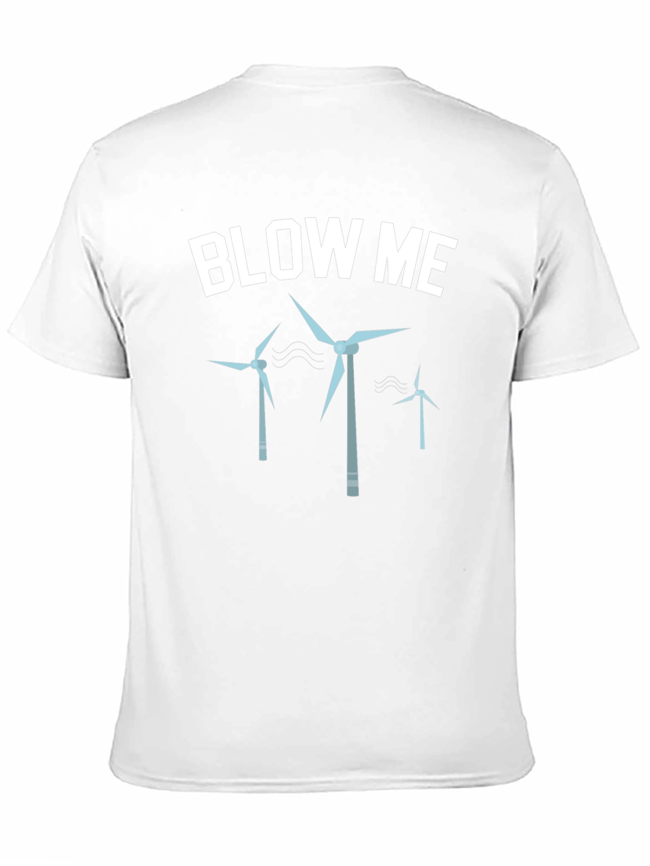 Black Blow Me Wind Turbines Graphic Tee - Black view 11