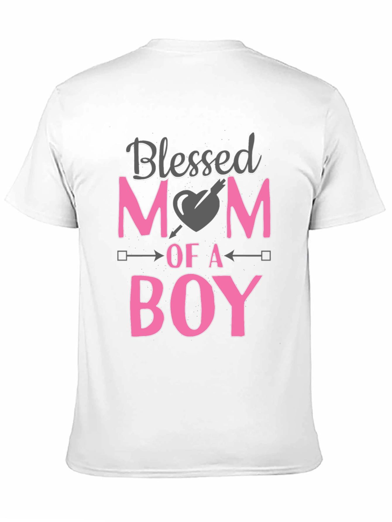 Black Blessed Mom of a Boy Black T-Shirt view 11