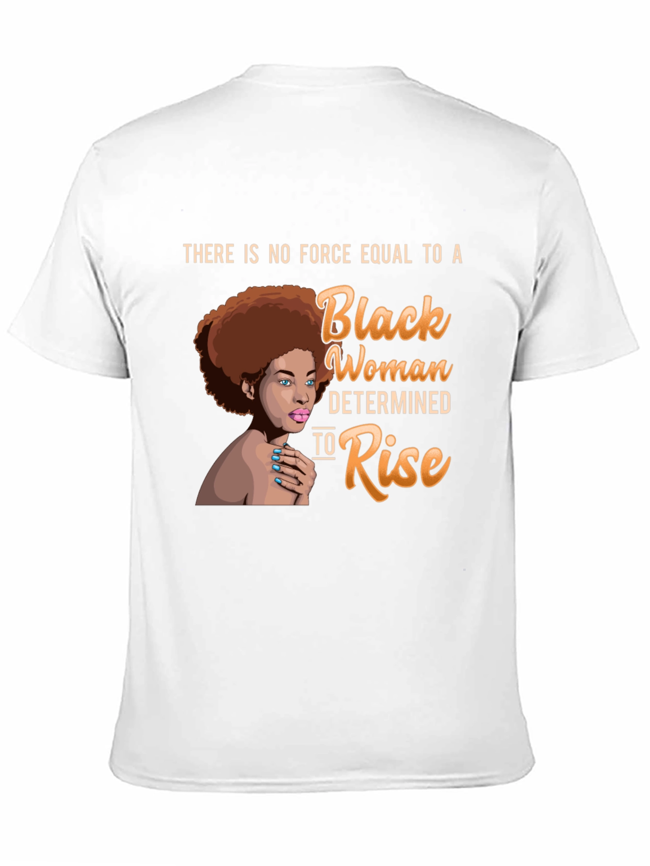 Black Black Woman Determined to Rise T-Shirt view 11