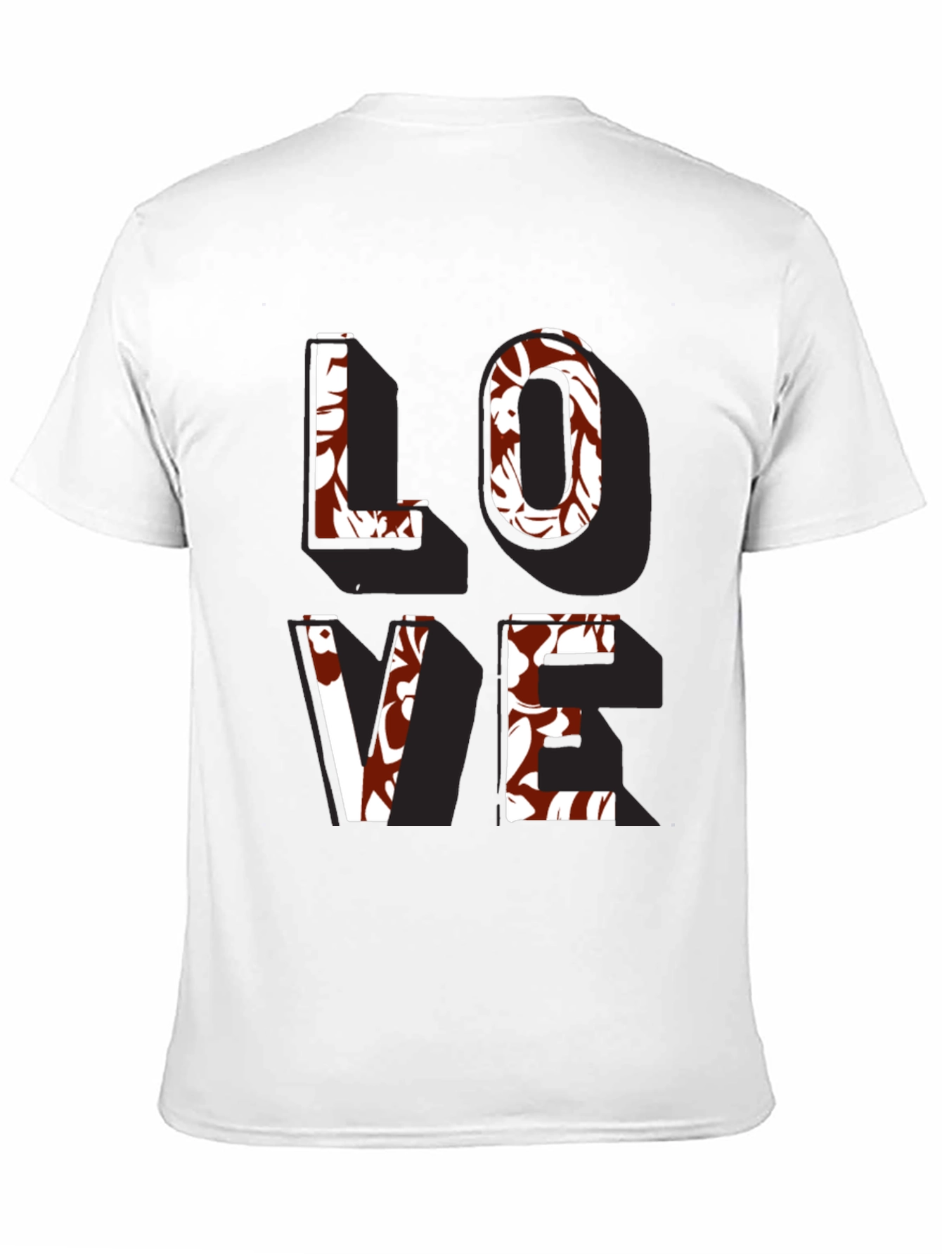 Black Floral Love T-Shirt - Stylish Graphic Tee view 11