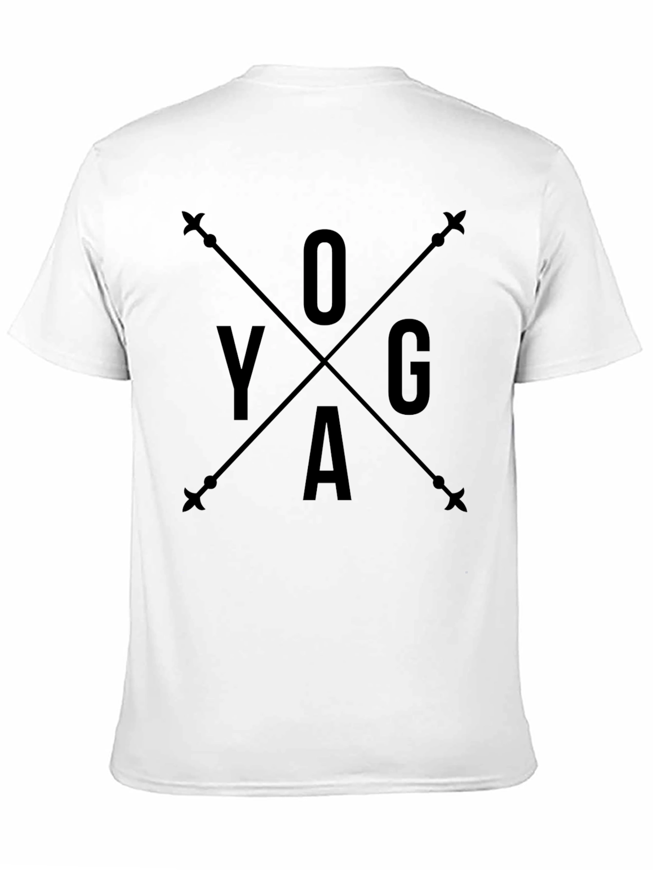 Black Yoga Arrow Black Graphic Tee view 11