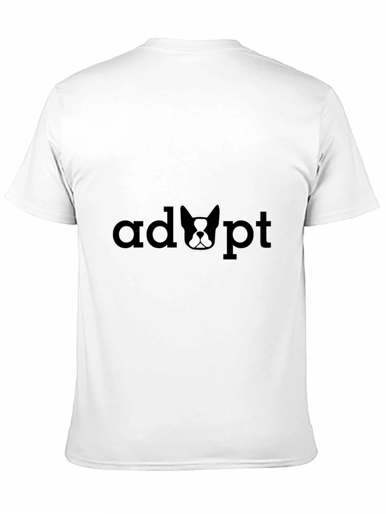 Black Adopt a Dog T-Shirt - Black Graphic Tee view 11