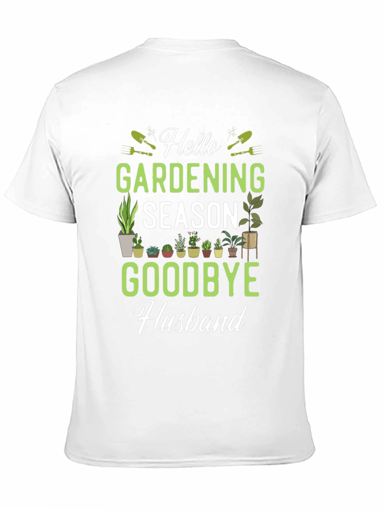 Black Hello Gardening Season T-Shirt view 11