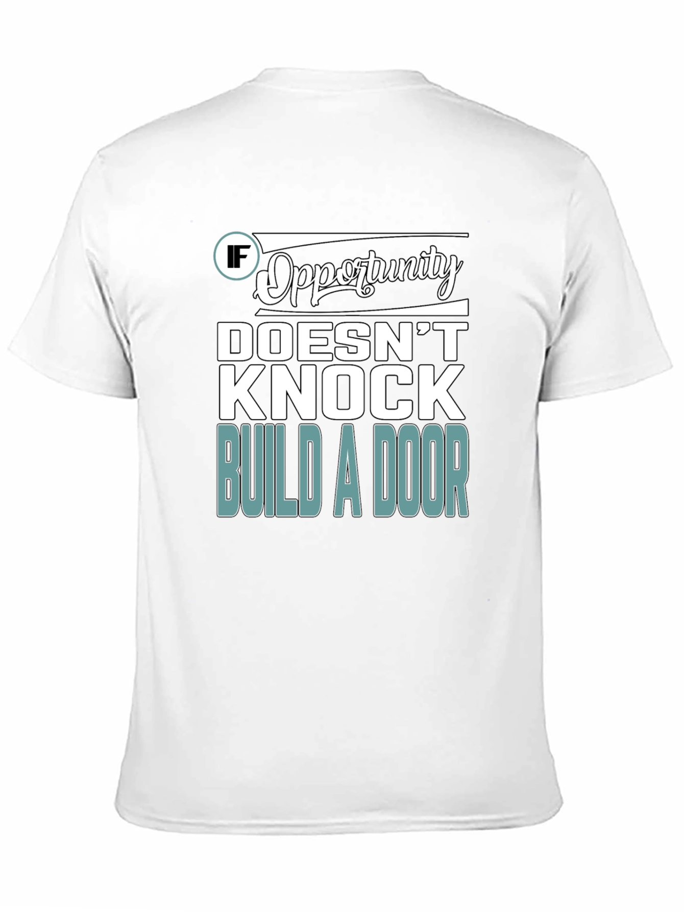 Opportunity Knocks Graphic T-Shirt - Black - 11