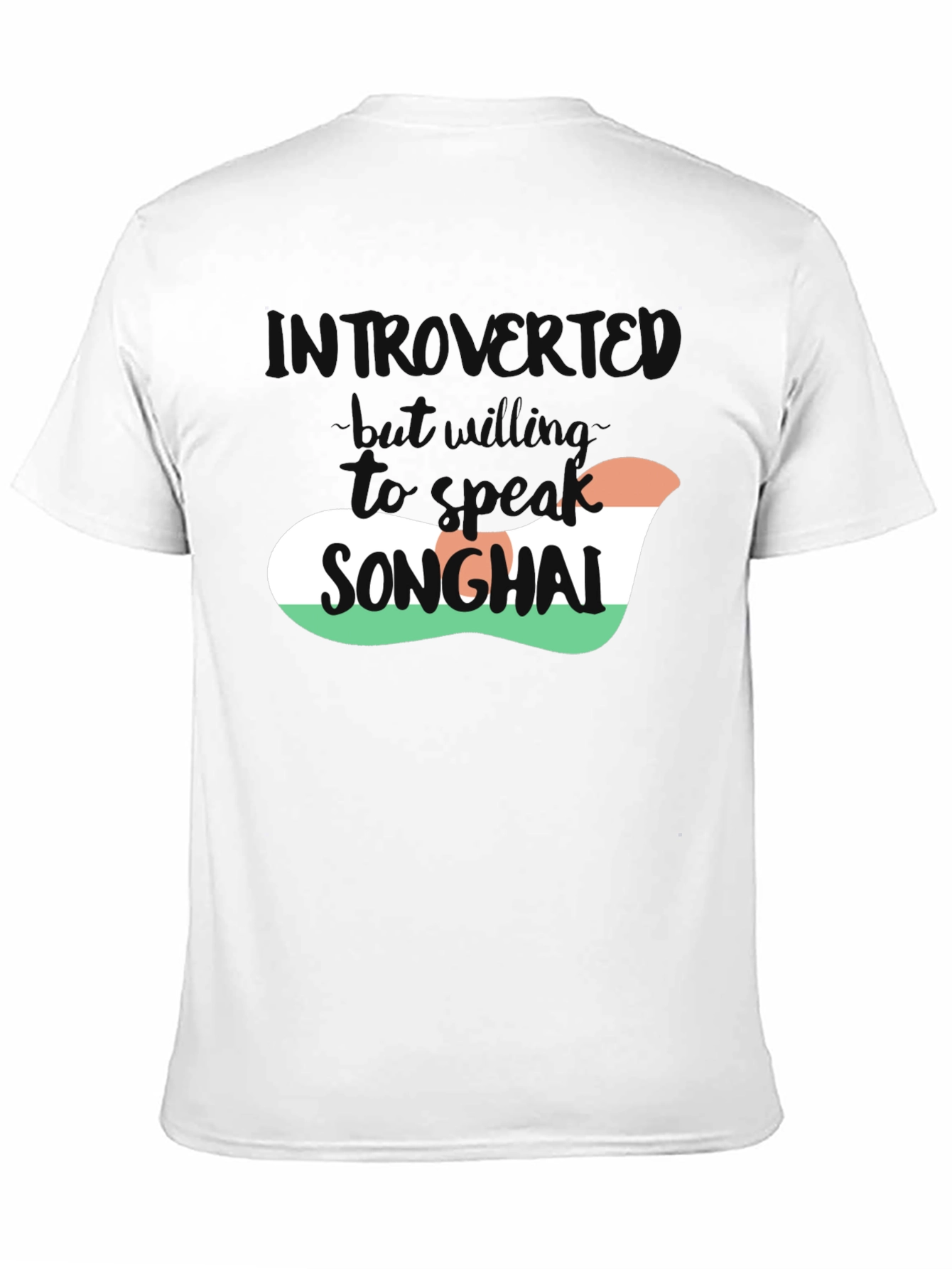 Introvert Songhai T-Shirt - Soft Black Tee - 11