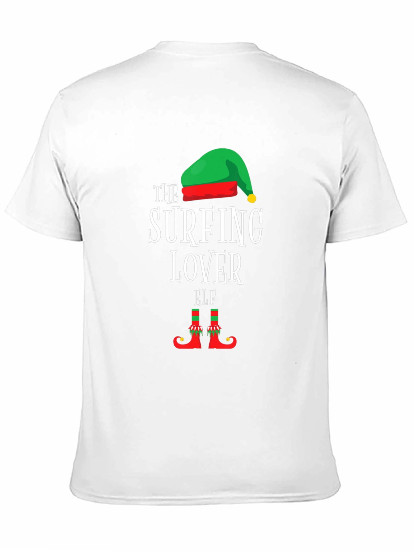 Black The Surfing Lover Elf T-Shirt view 11