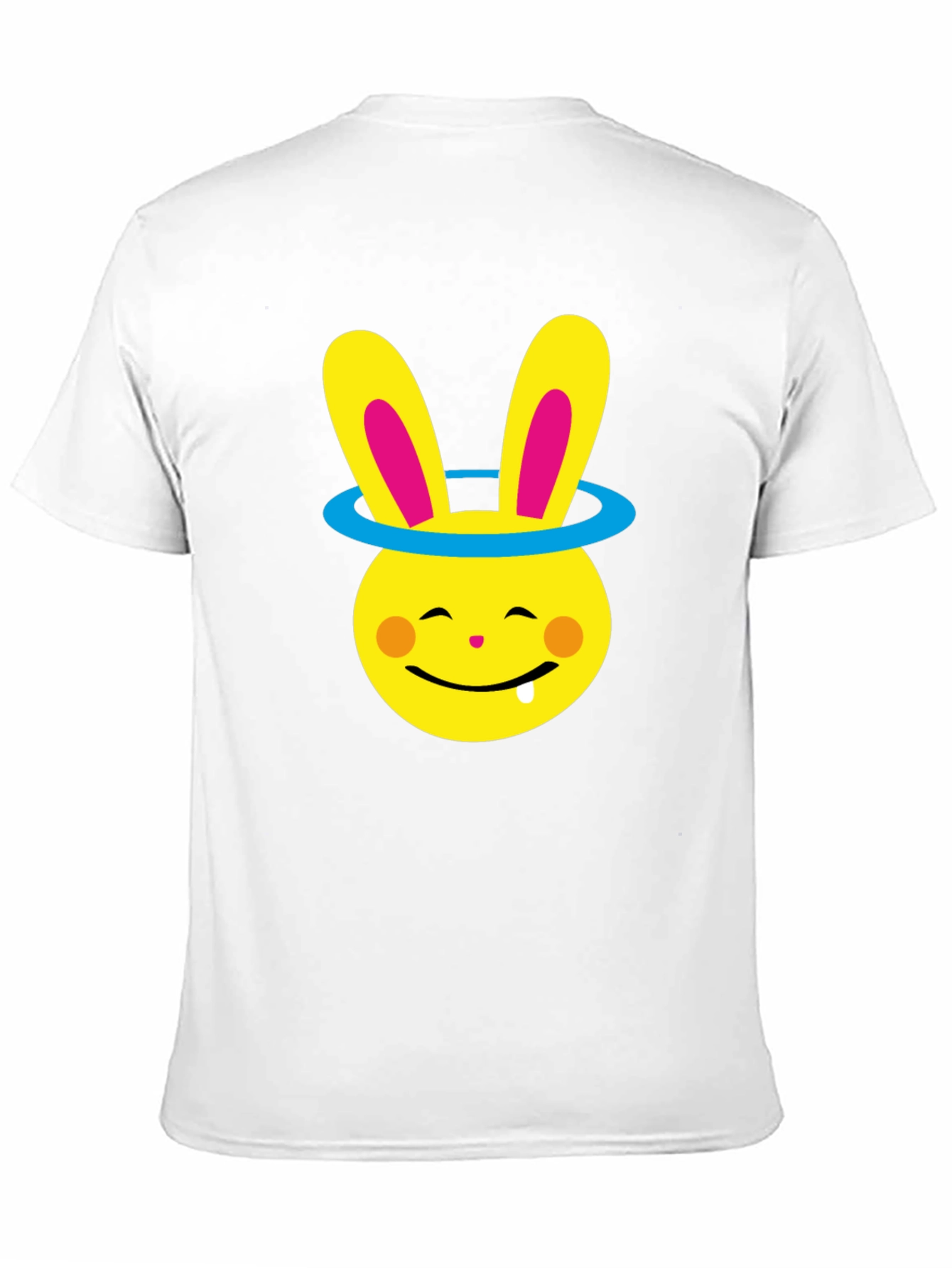 Black Funny Bunny Halo Graphic Tee - Soft Cotton Blend view 11