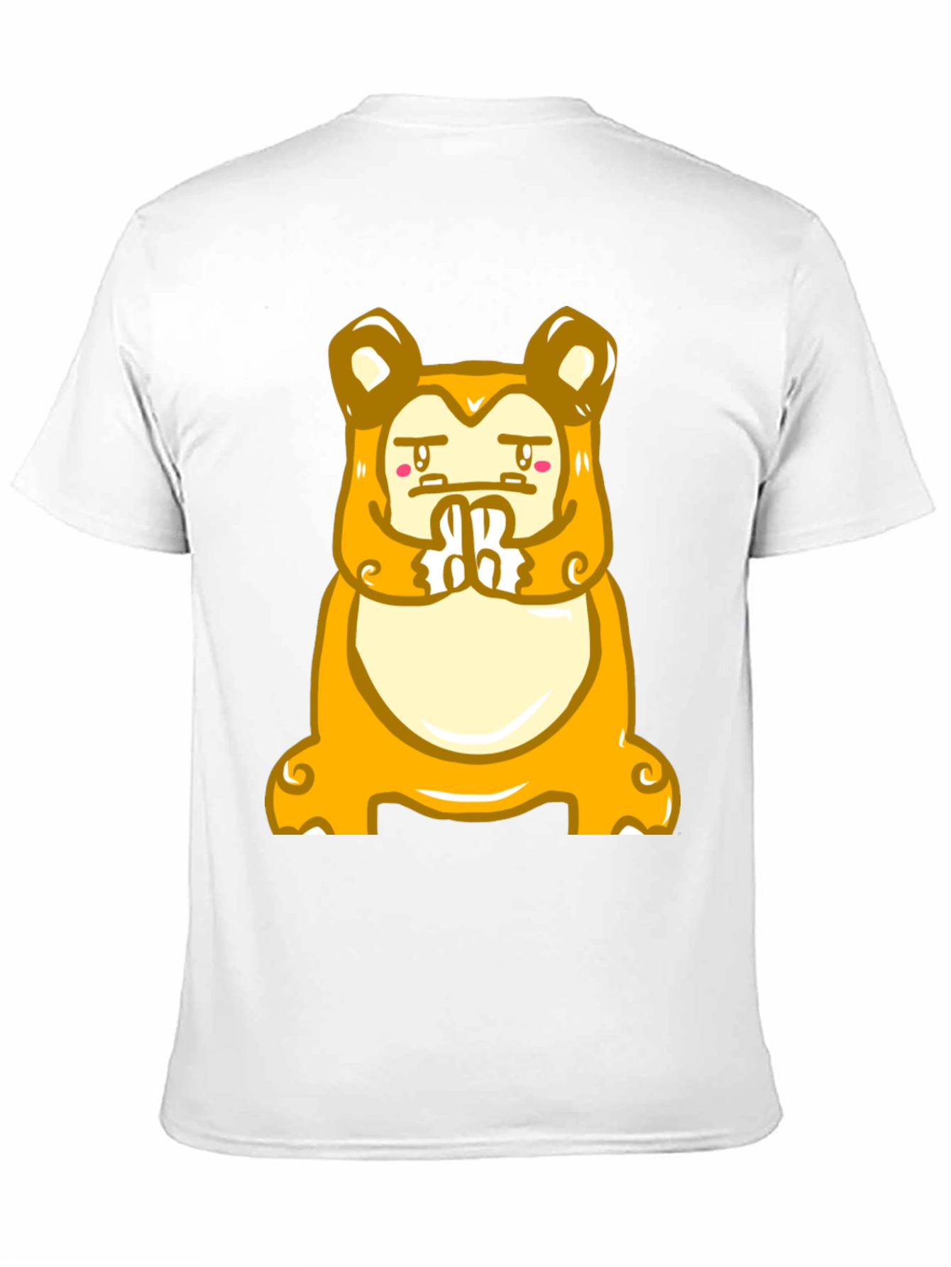 Black Funny Meditating Cartoon Character T-Shirt view 11