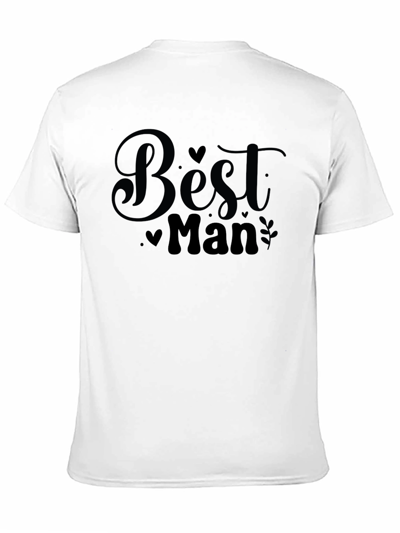 Black Best Man Graphic T-Shirt - Black view 11