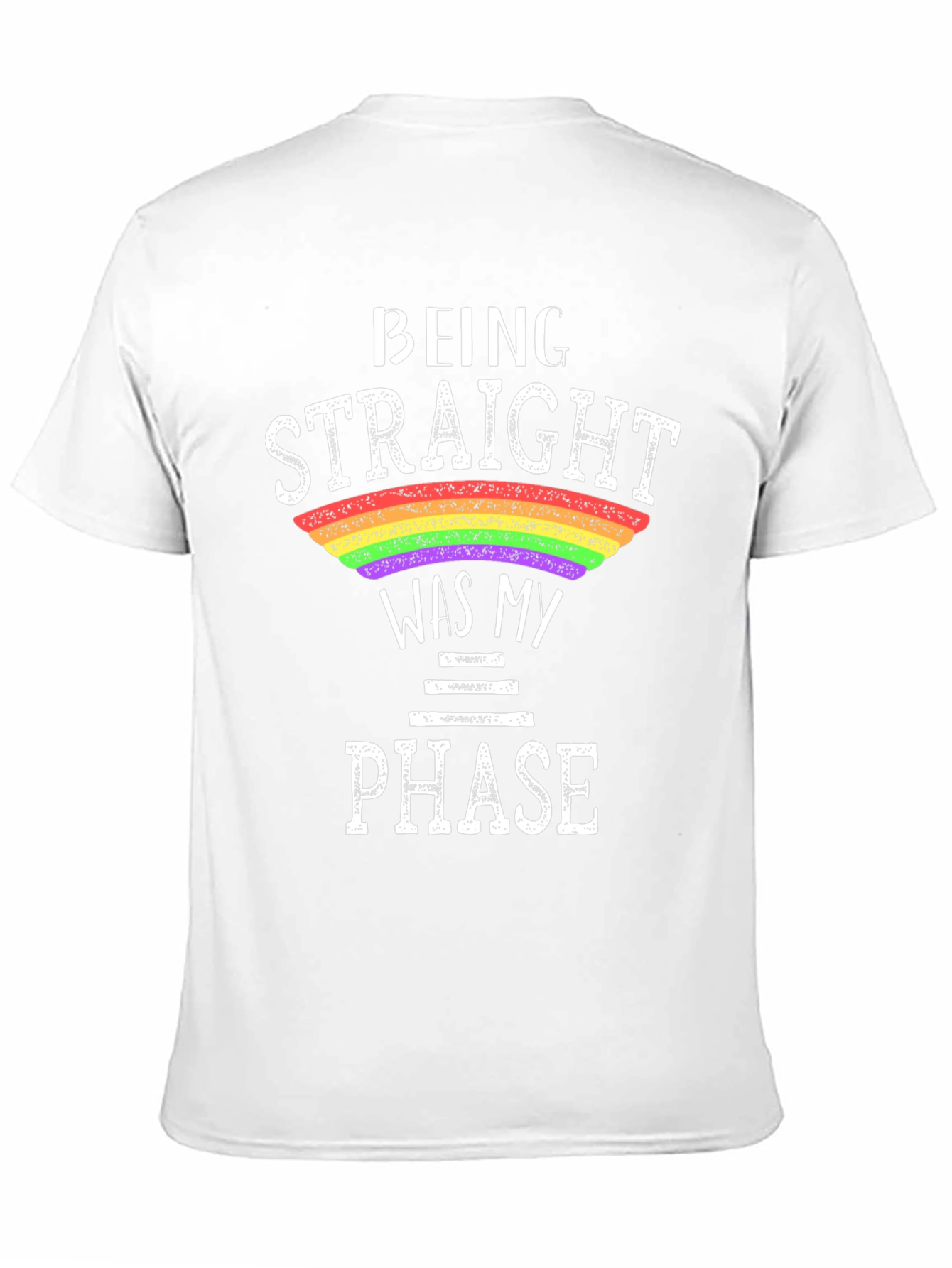 Black Being Straight Was My Phase LGBTQ+ T-Shirt view 11