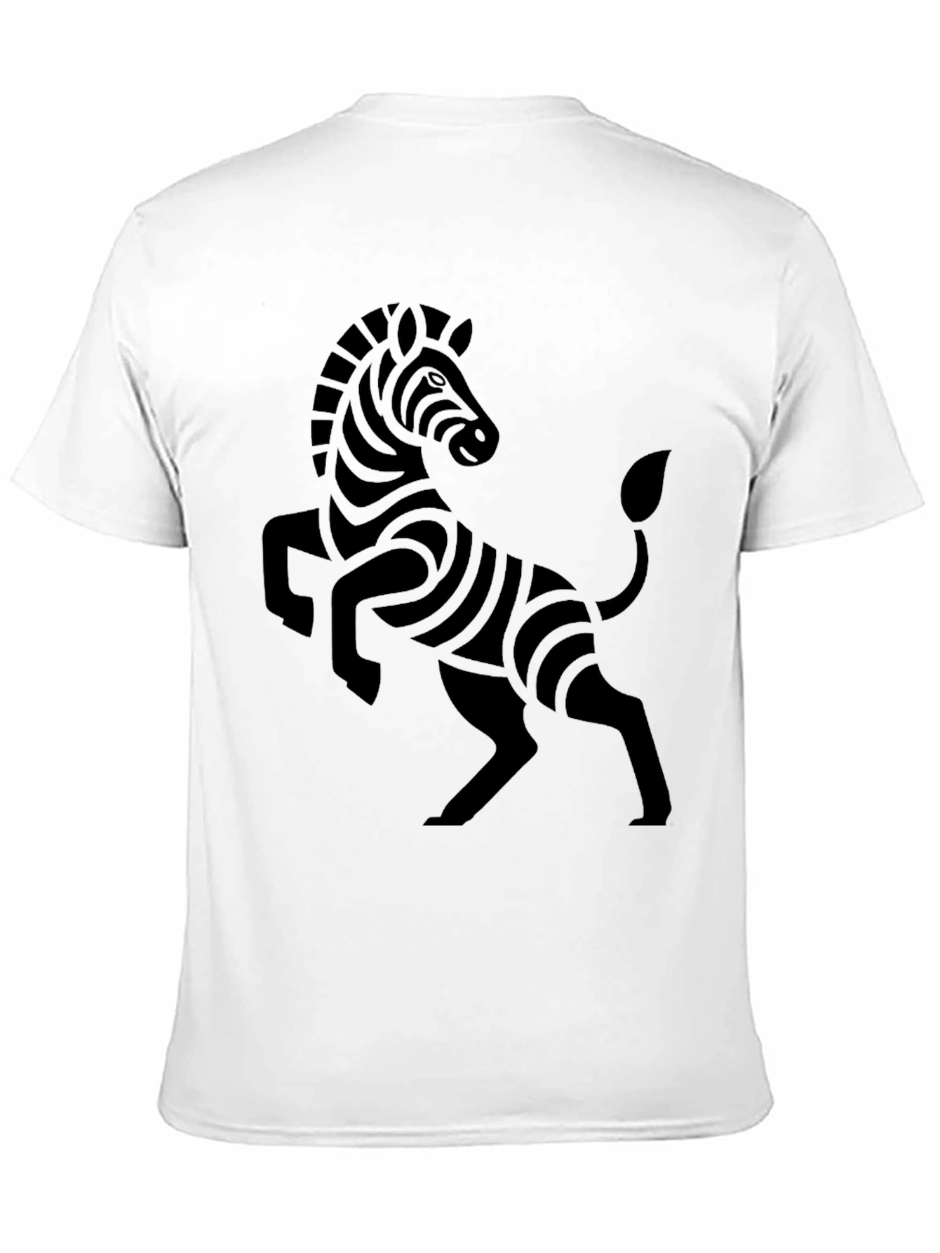 Black Black Zebra Graphic Tee - Stylish Casual Wear view 11