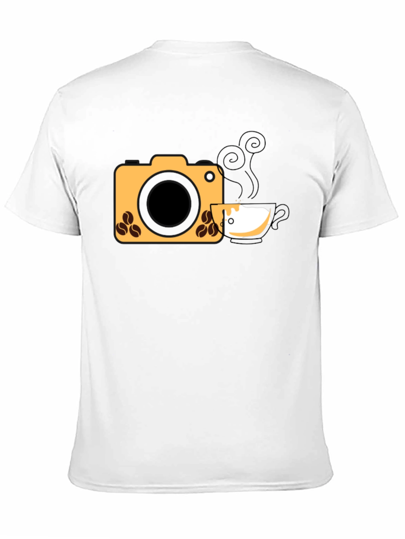 Black Coffee Camera Graphic Tee view 11