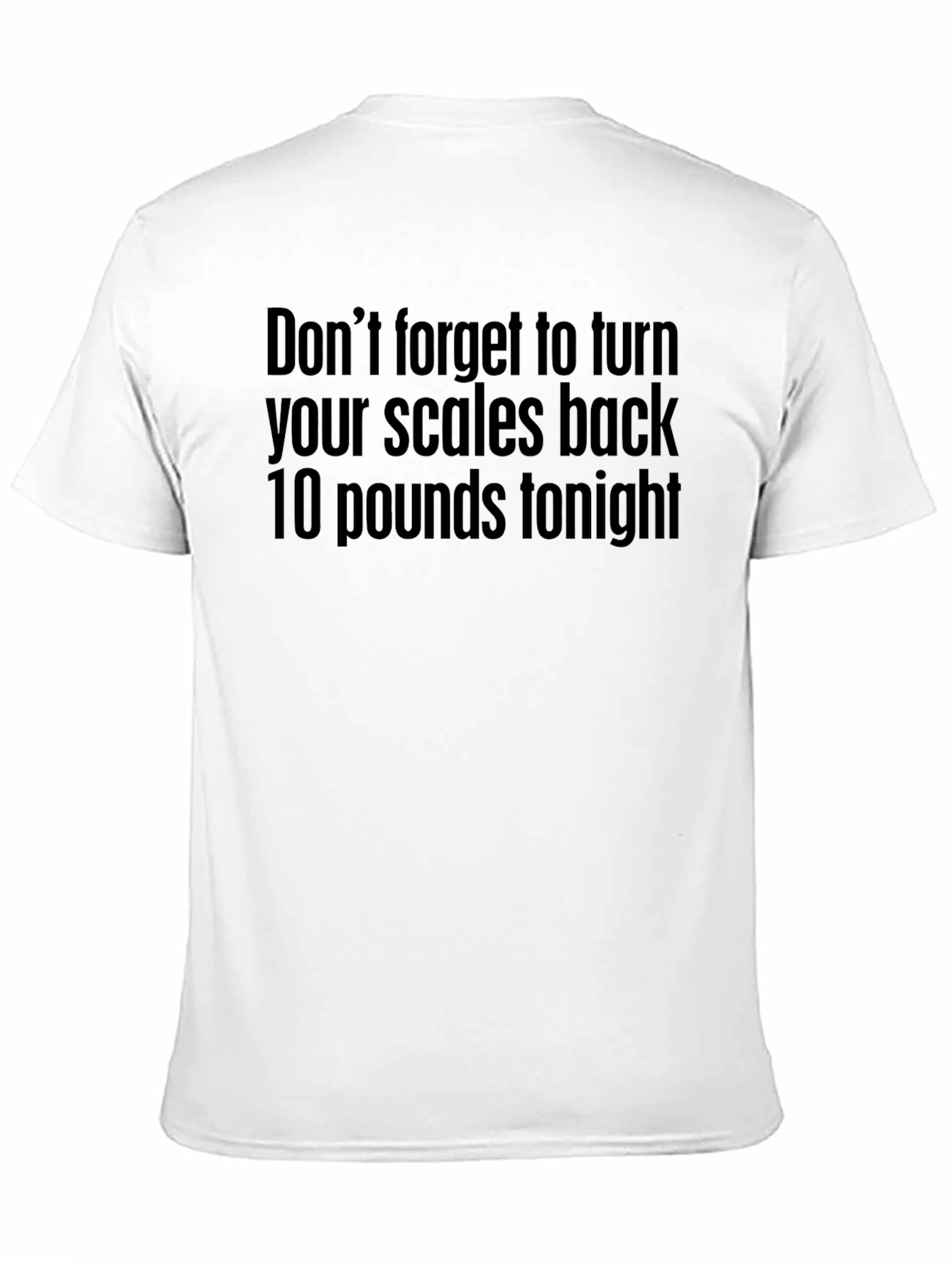 Black Funny Weight Loss T-Shirt view 11