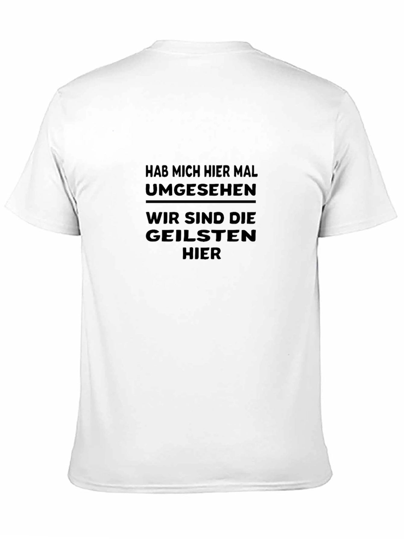 Black Black T-Shirt with Humorous German Text view 11