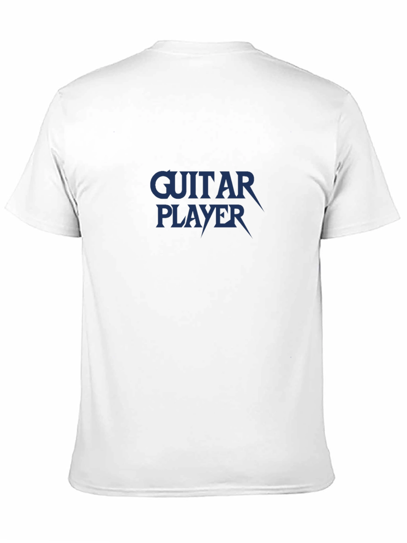 Black Guitar Player Graphic Tee - Black Cotton T-Shirt view 11