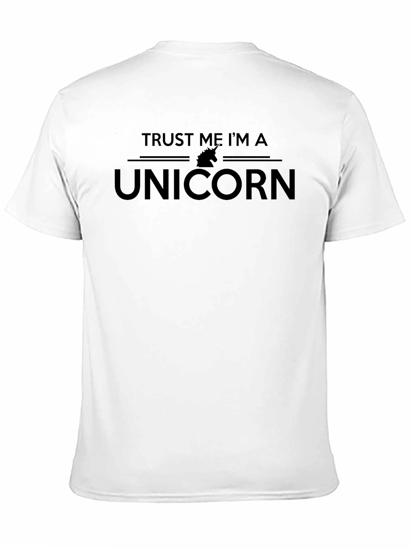 Black Trust Me I'm a Unicorn T-Shirt Funny Graphic Tee view 11