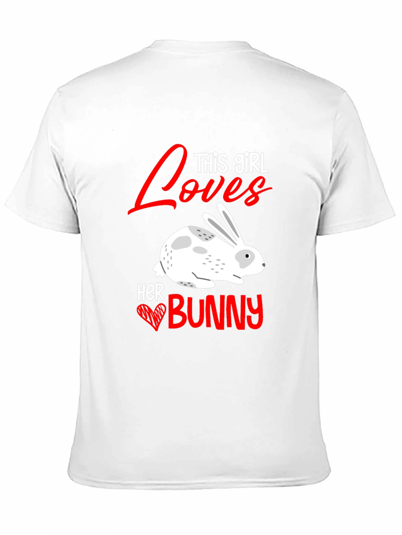 Black Girl Loves Bunny T-Shirt - Cute Rabbit Tee view 11