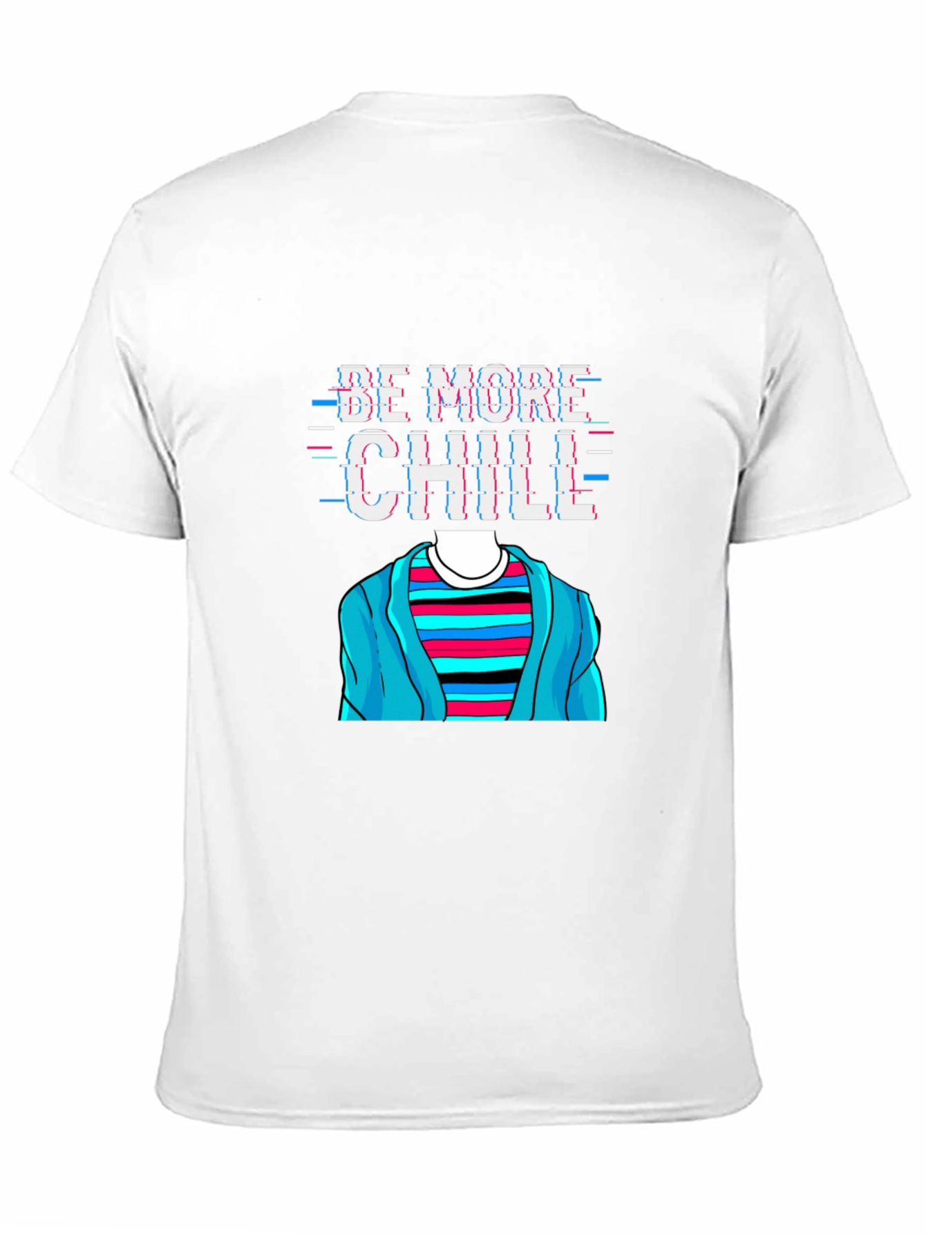 Black Be More Chill T-Shirt Funny Graphic Tee view 11