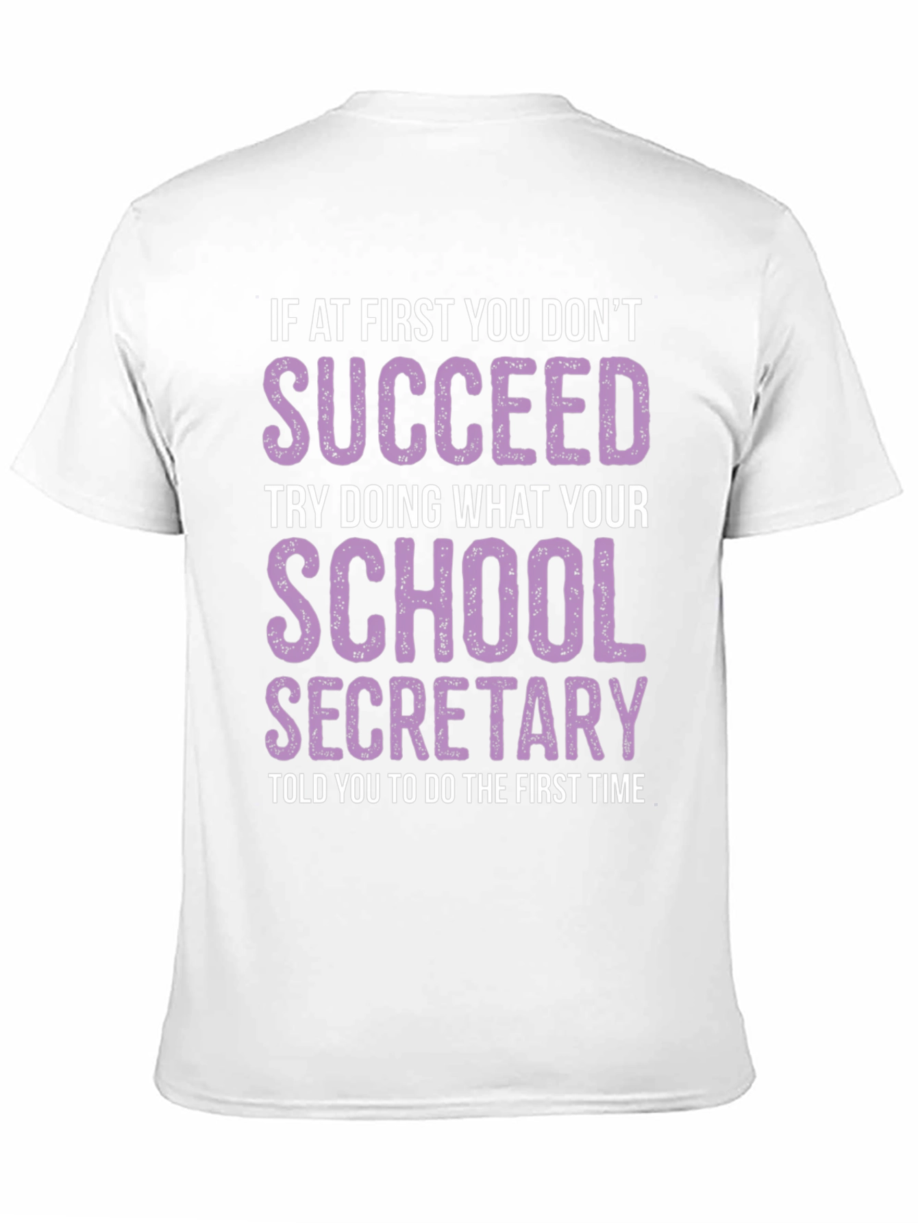 Black School Secretary T-Shirt - Funny Slogan Tee view 11