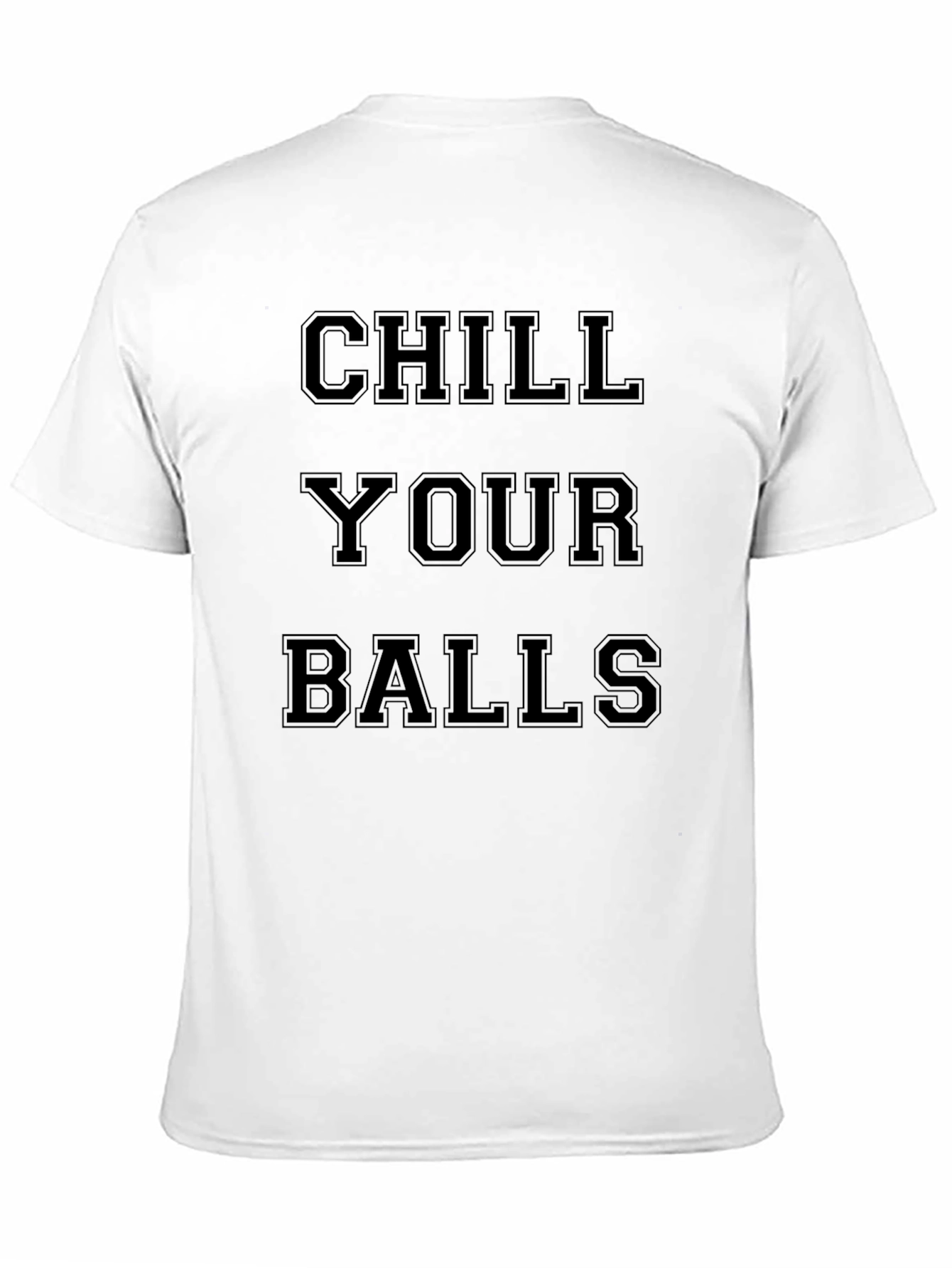 Black Chill Your Balls Black Graphic Tee view 11