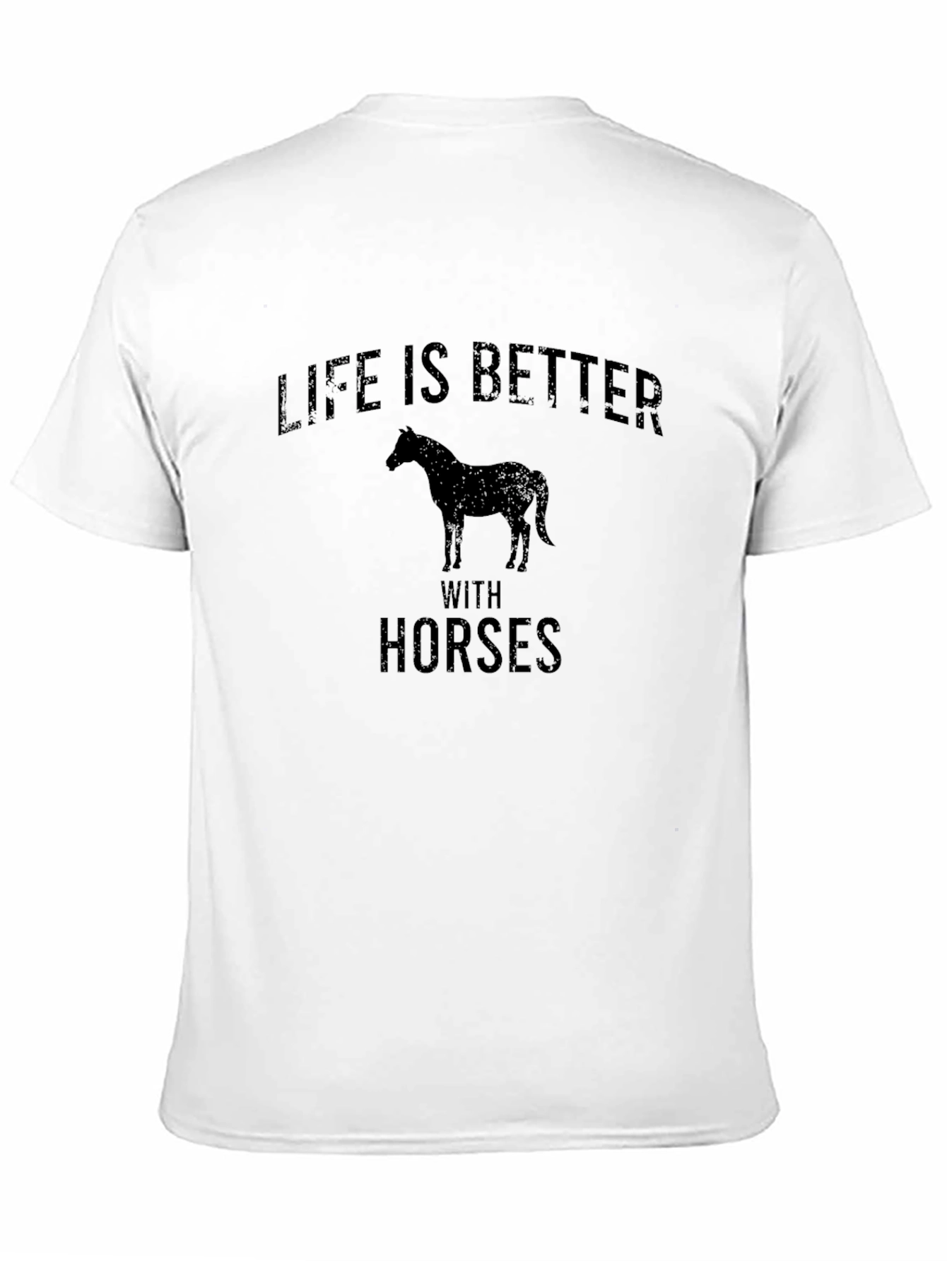 Black Life is Better with Horses T-Shirt view 11