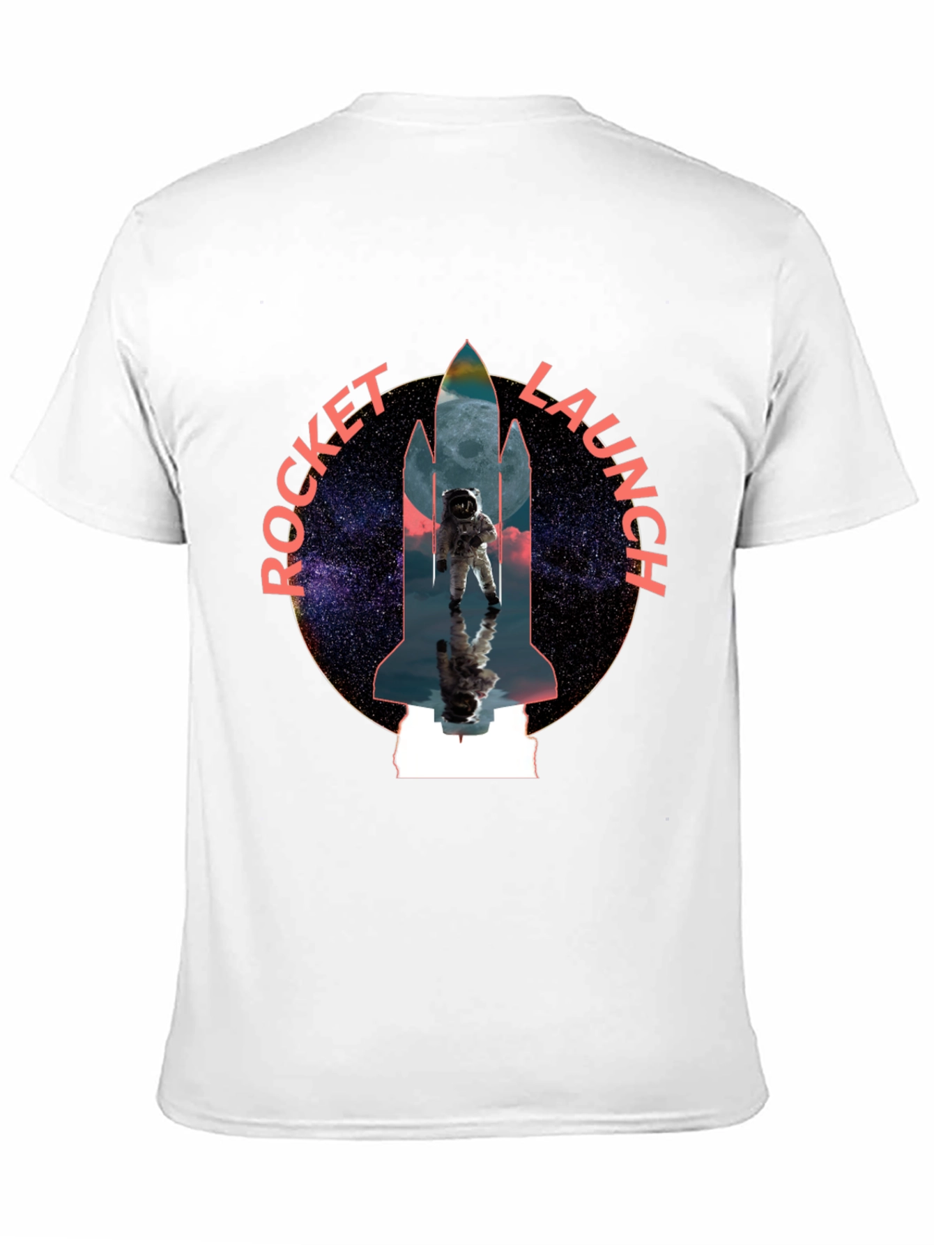Black Rocket Launch Graphic Tee - Space Astronaut Design view 11