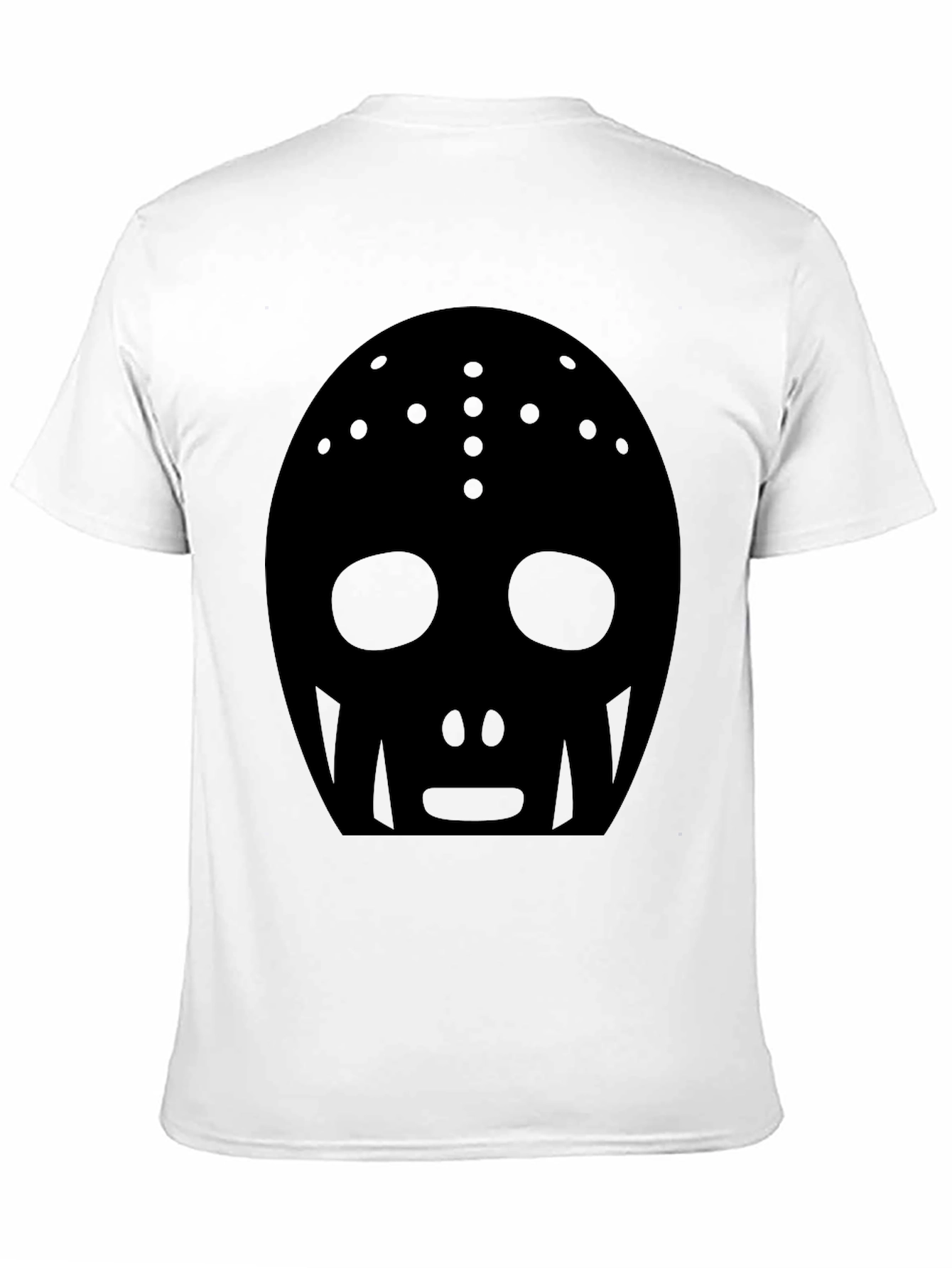 Black Black Hockey Mask Graphic Tee - Men's Casual Shirt view 11