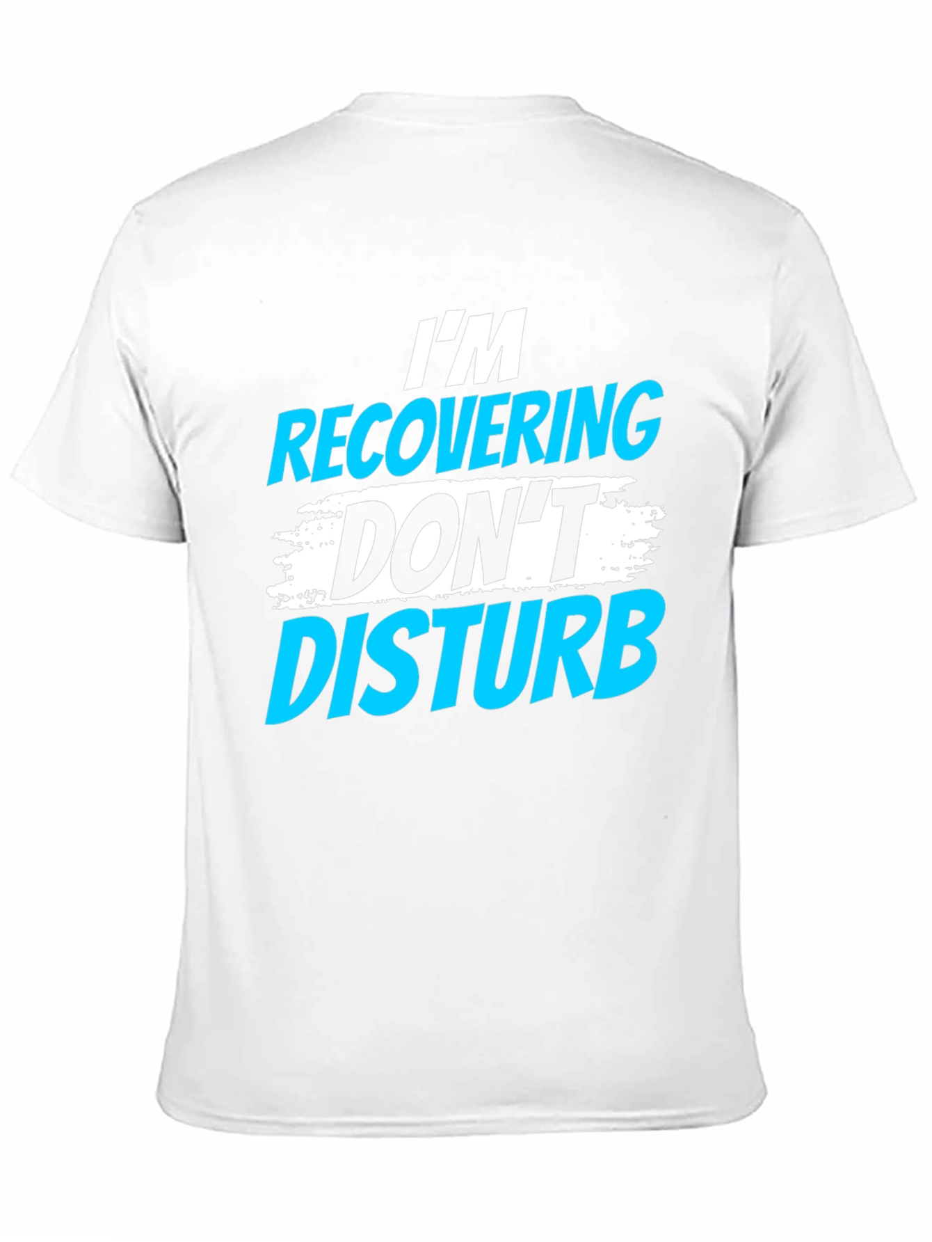 Black I'm Recovering, Don't Disturb Graphic T-Shirt view 11