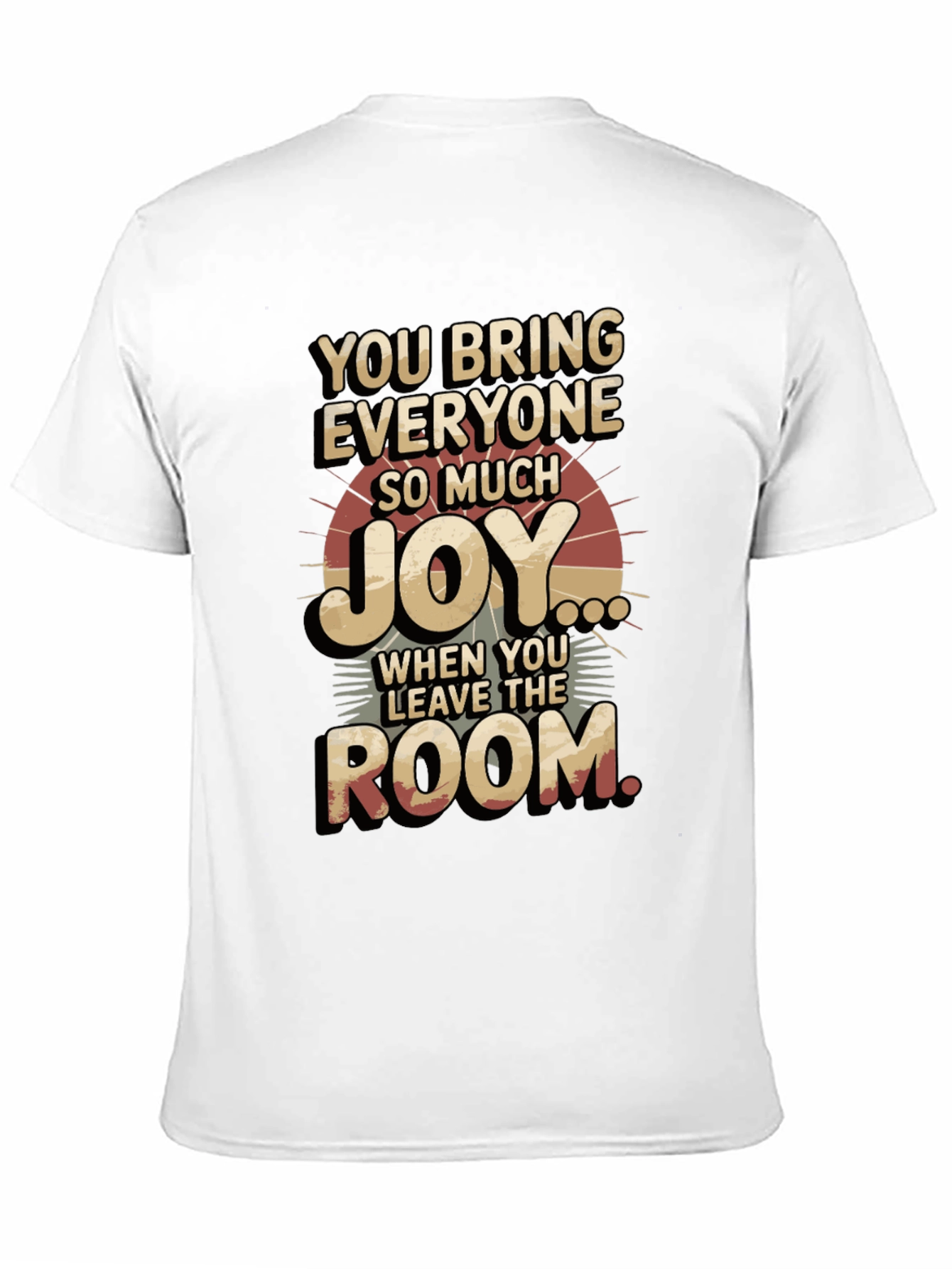 Black Humorous Graphic T-Shirt - You Bring Joy view 11