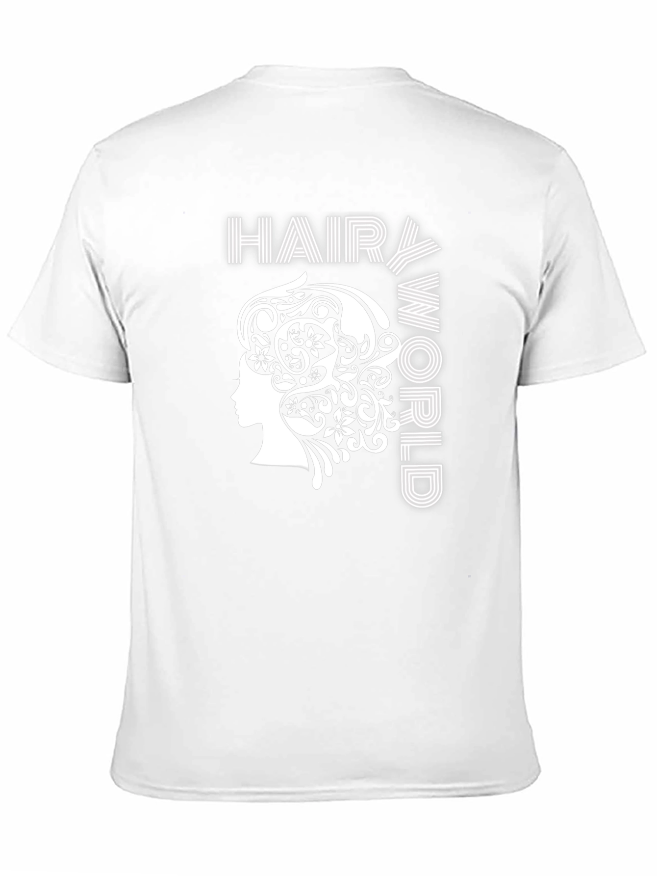 Black Hairy World Graphic Tee - Stylish Unisex T-Shirt view 11