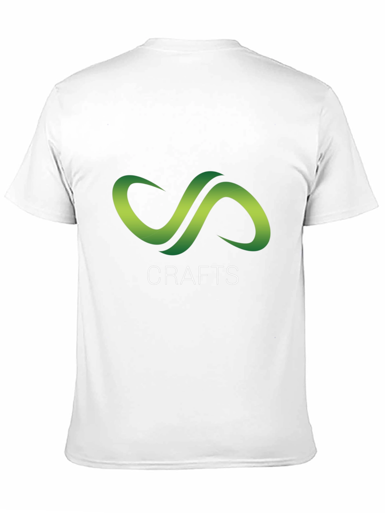Black Crafts Black T-Shirt with Green Infinity Logo view 11