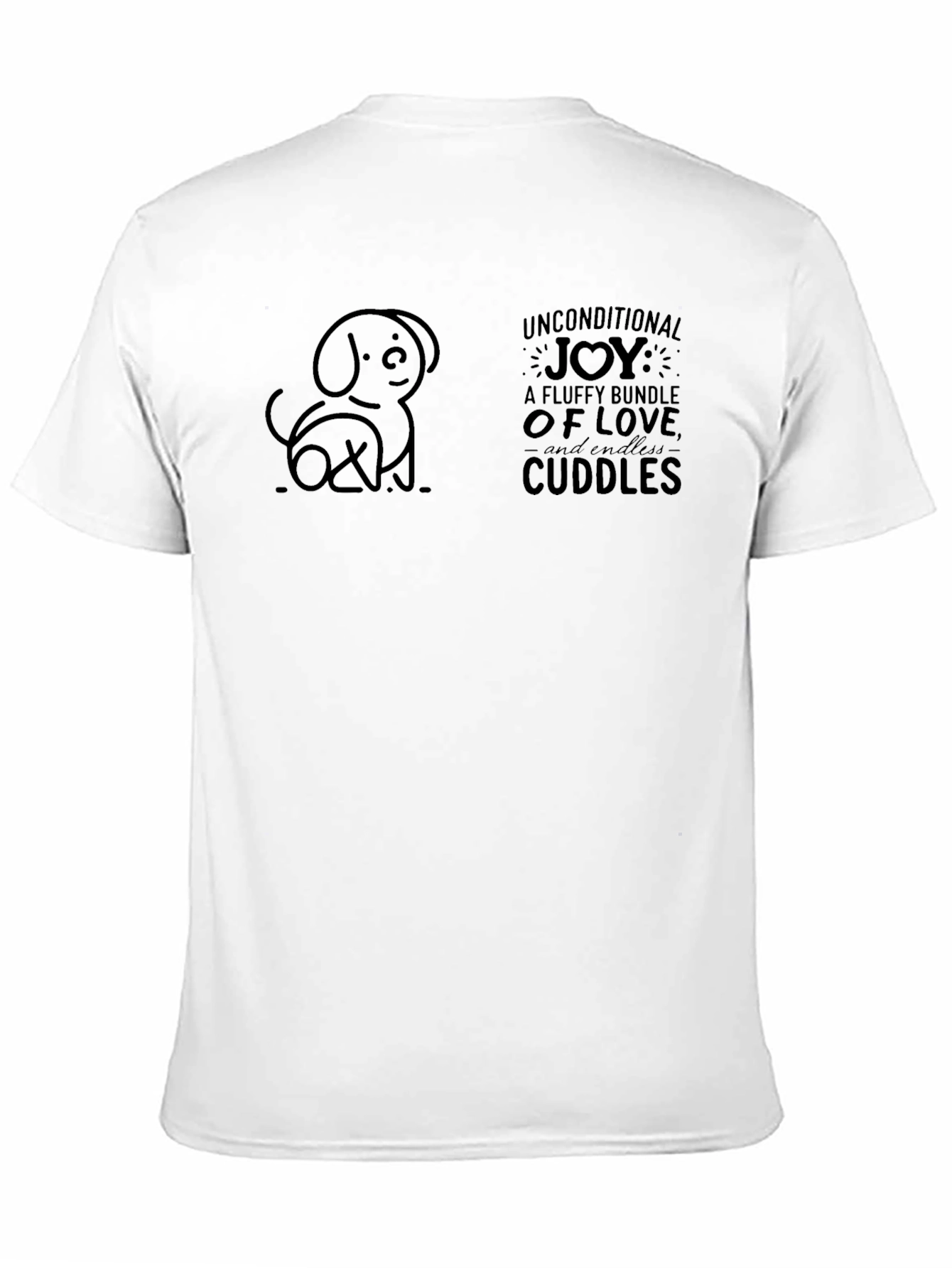 Black Dog Lover Graphic Tee - Unconditional Joy & Cuddles view 11