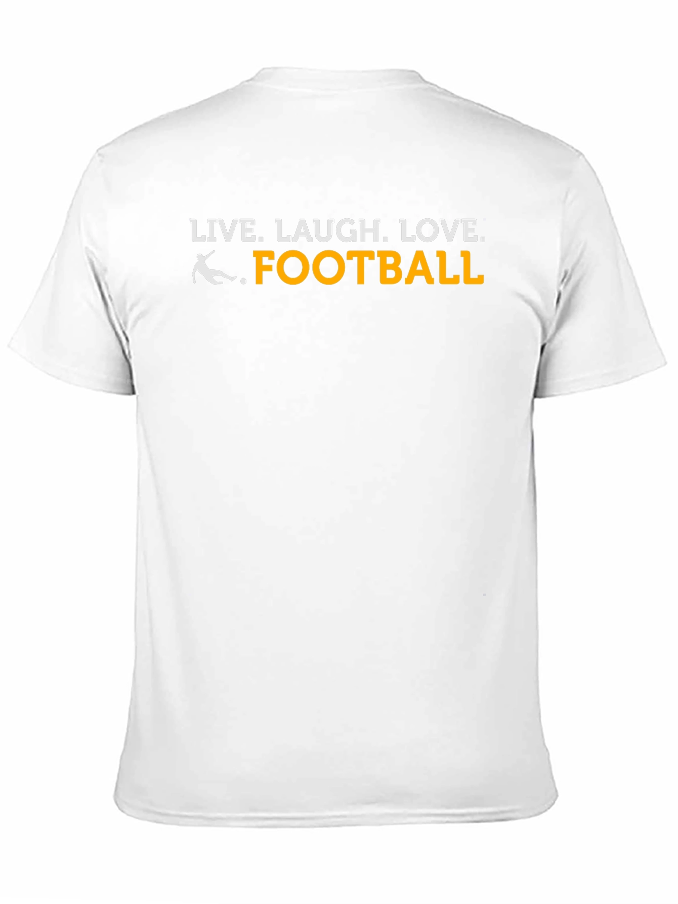 Black Live Laugh Love Football T-Shirt view 11