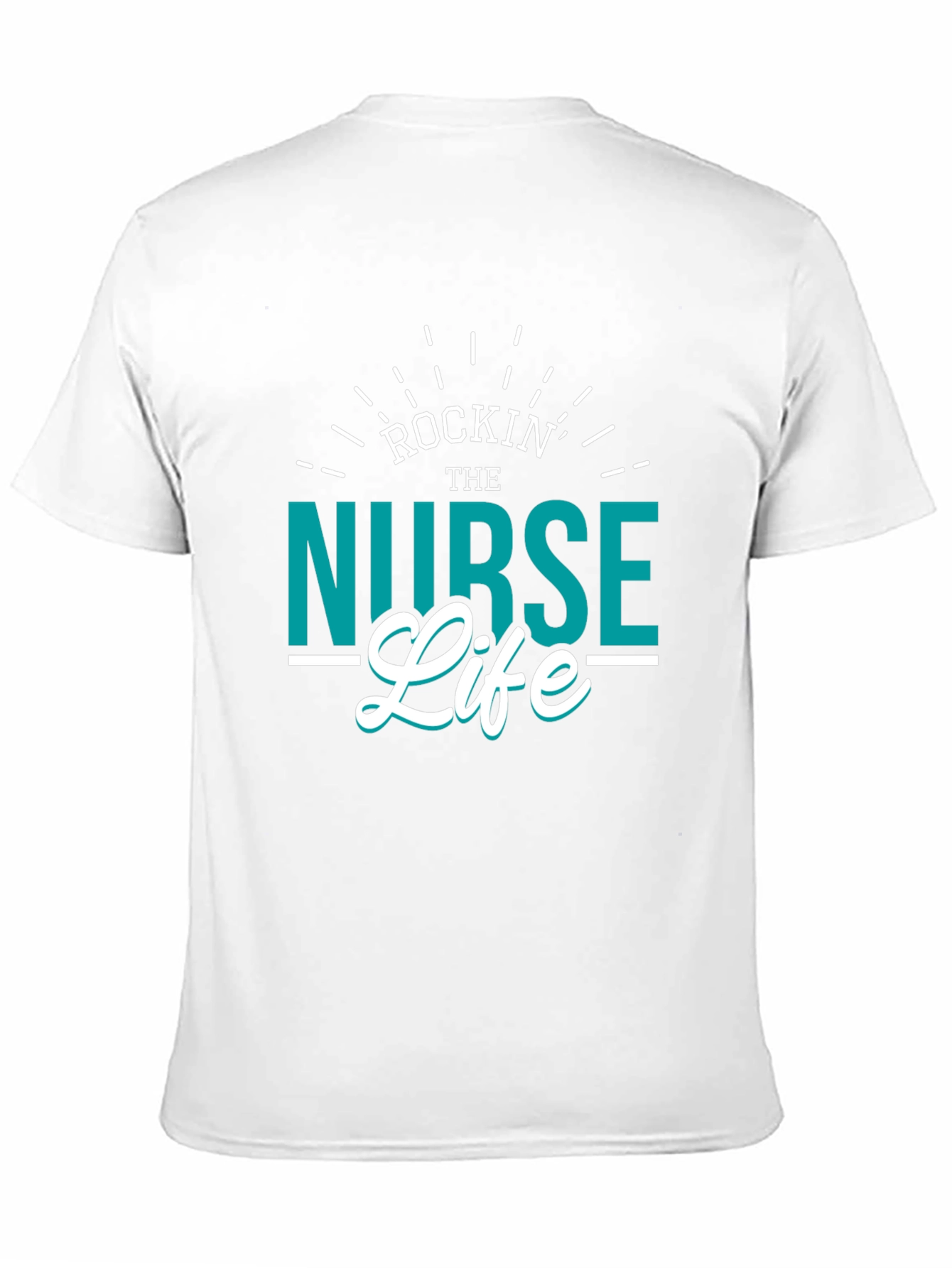 Black Rockin' the Nurse Life Black T-Shirt view 11