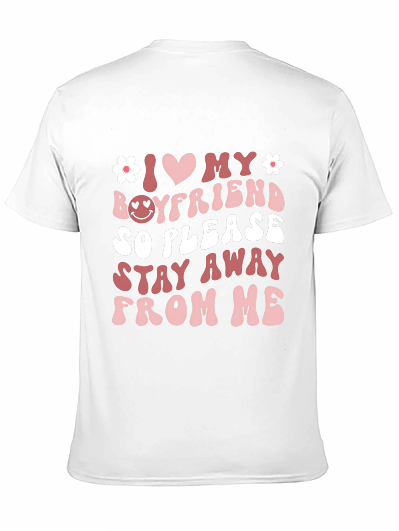 Black I Love My Boyfriend Graphic Tee - Valentine's Day T-Shirt view 11