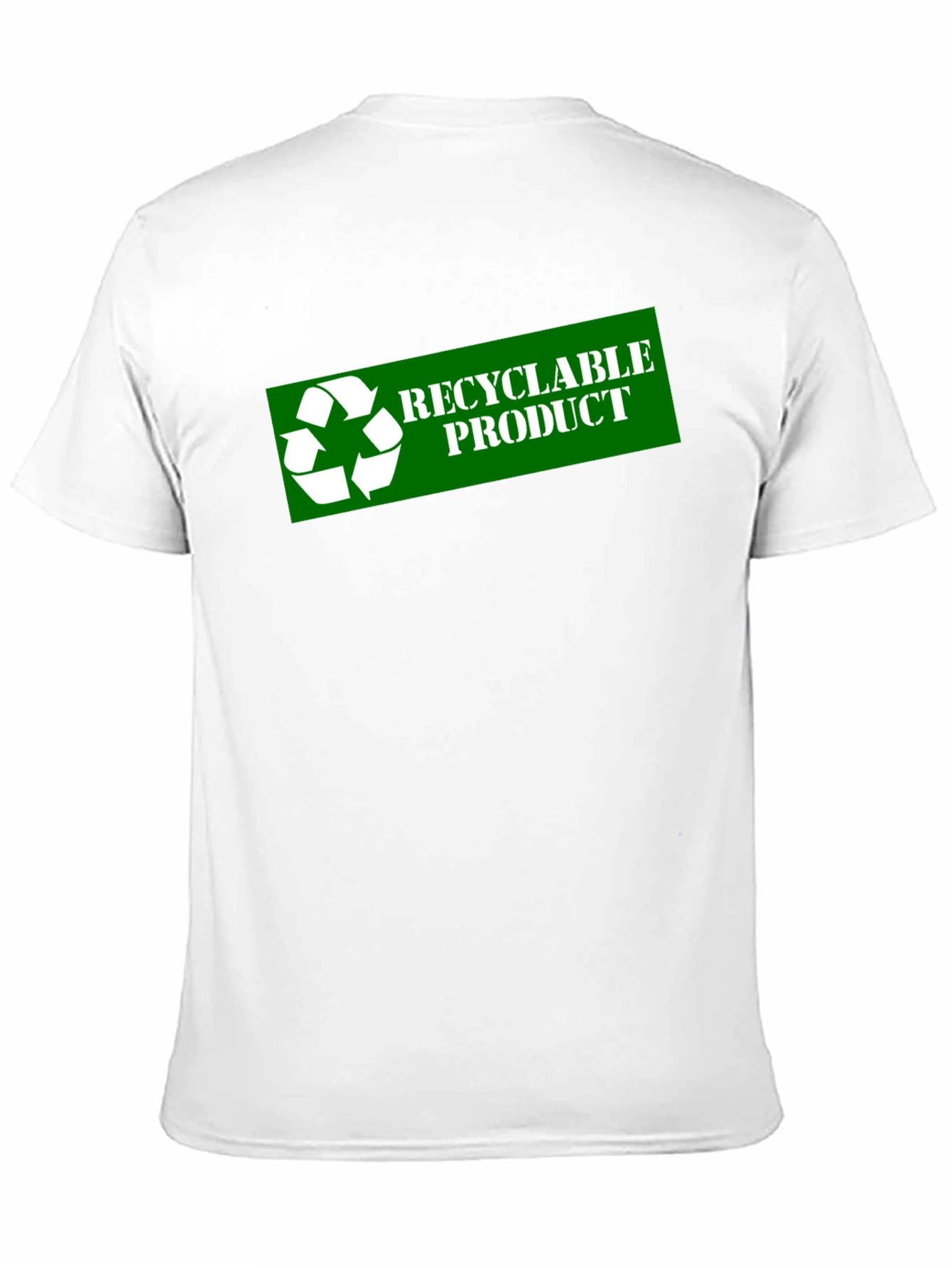 Black Recyclable Product Black T-Shirt view 11