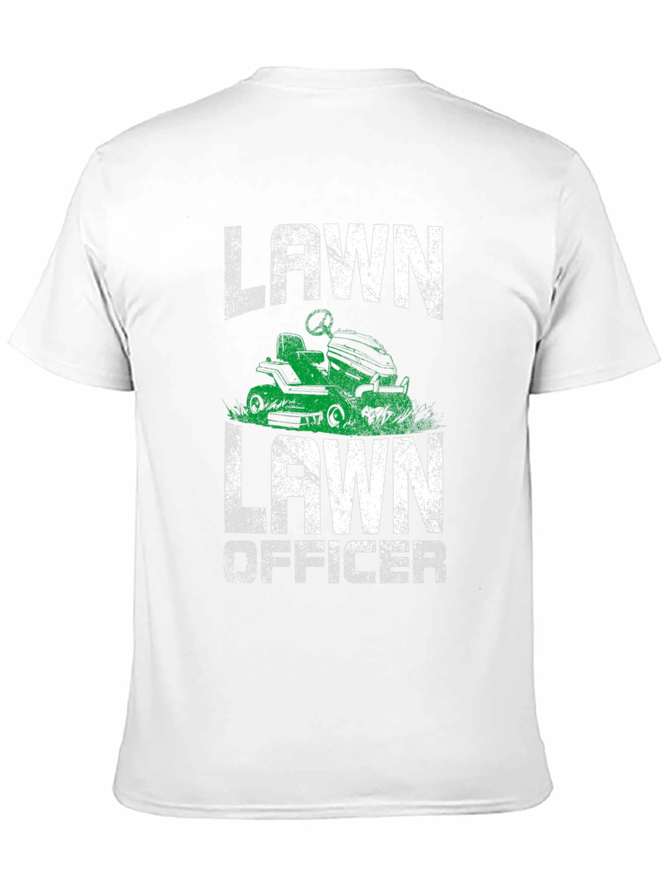 Black Lawn Officer Graphic Tee - Funny Mowing Shirt view 11