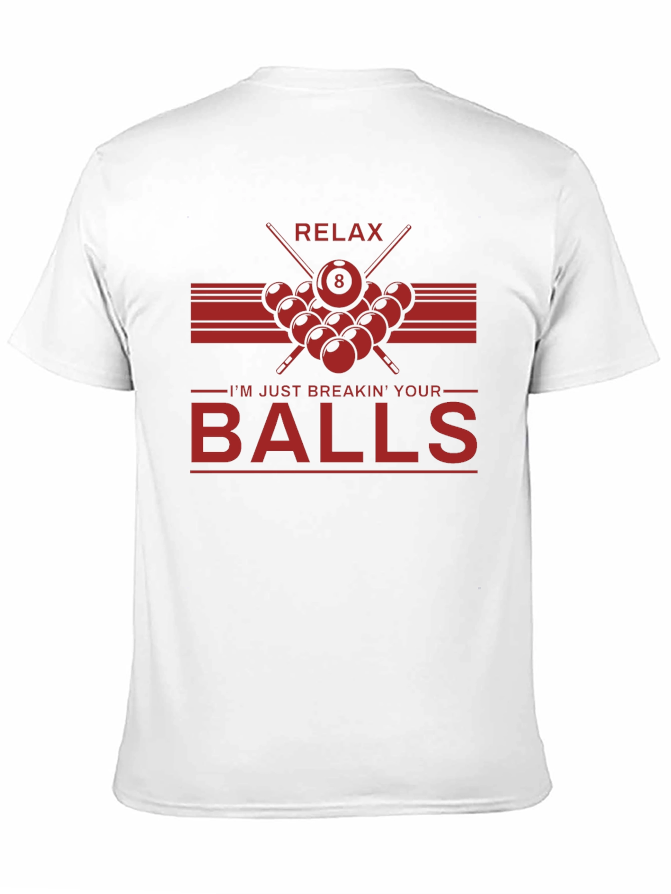 Black Relax Breakin' Balls Graphic Tee - Billiards Shirt view 11