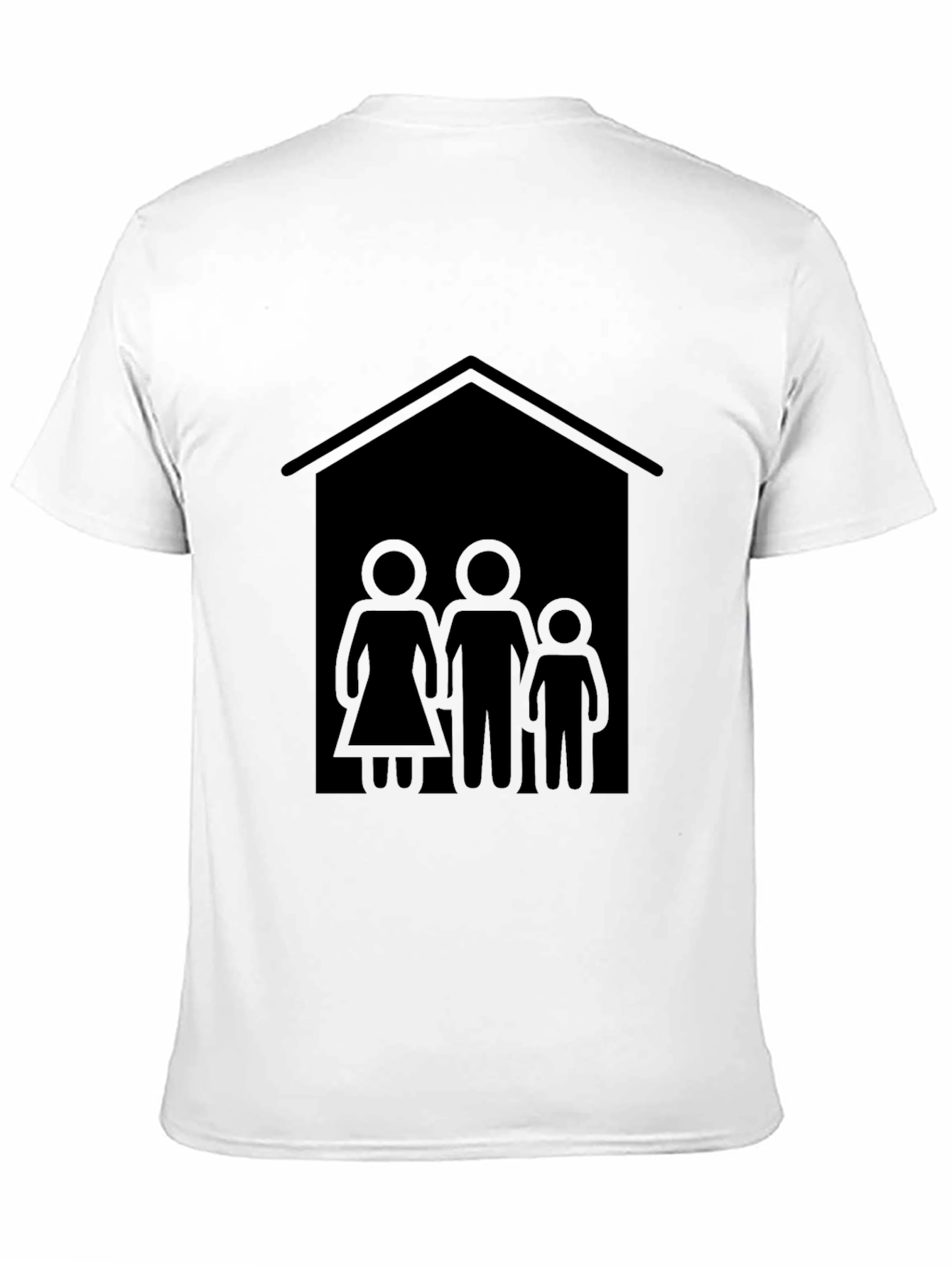 Black Family House T-Shirt - Black Tee view 11