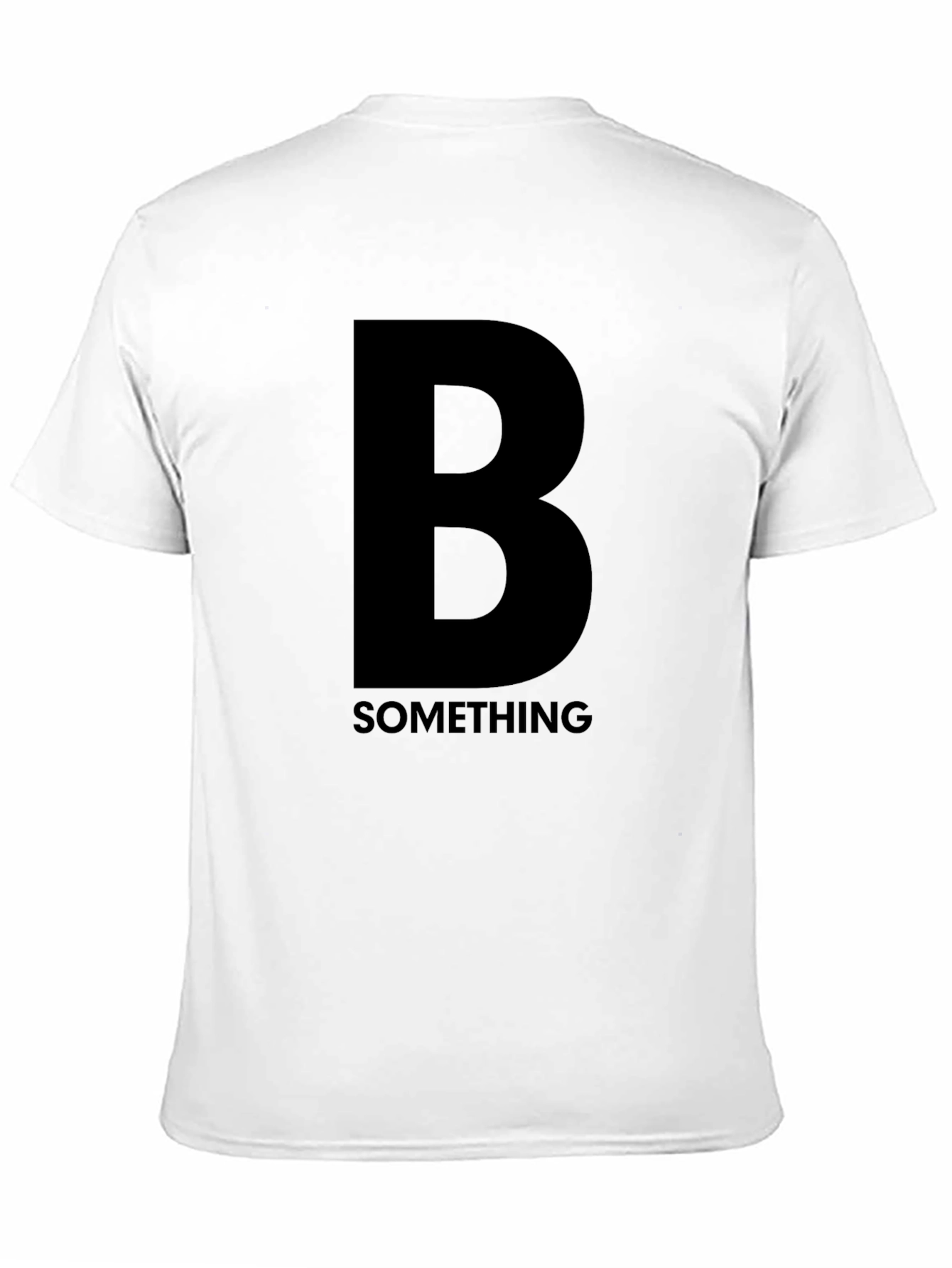 Black Bold "B Something" Black Graphic T-Shirt view 11
