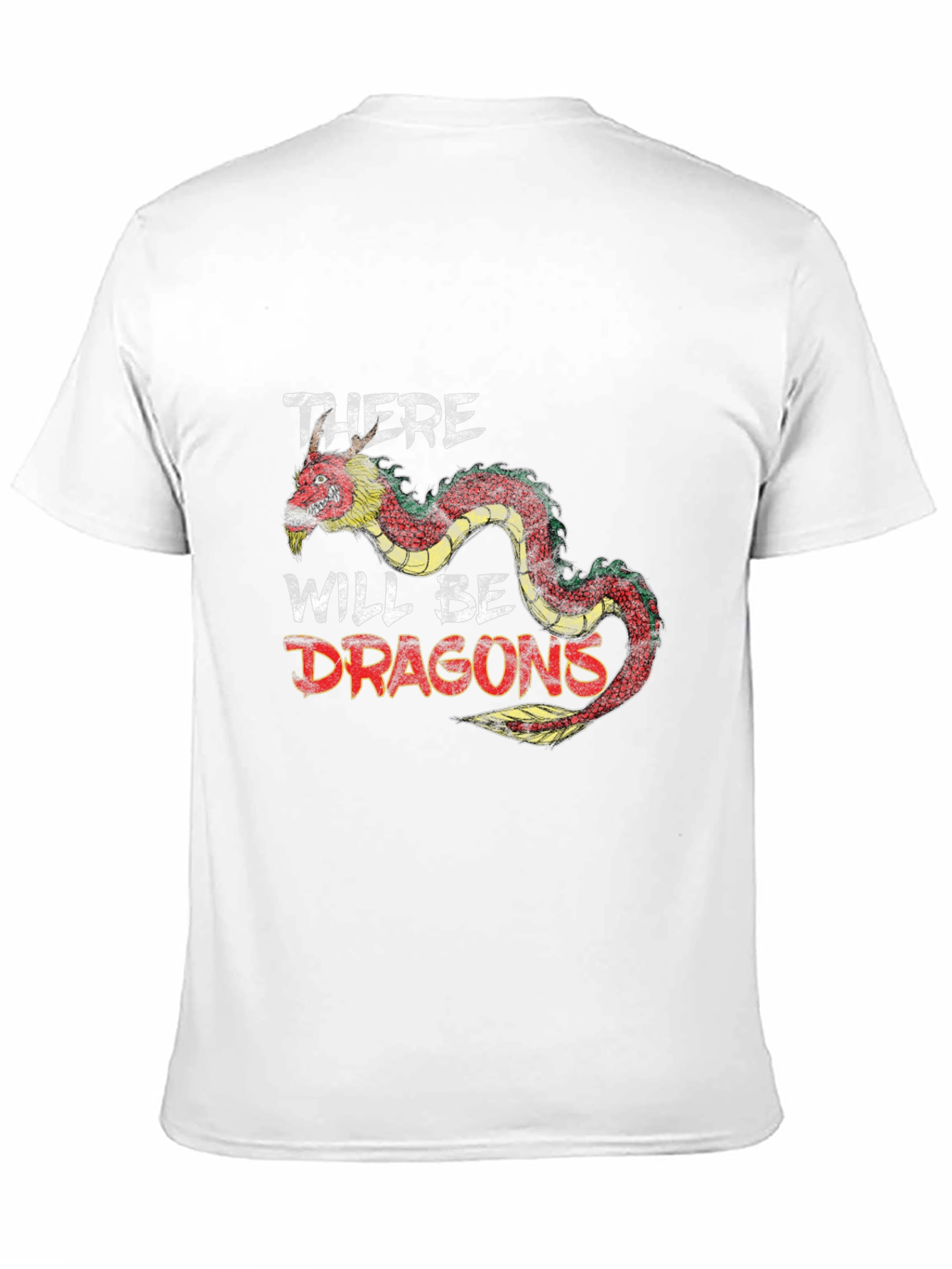 Black There Will Be Dragons Graphic Tee - Black Cotton Shirt view 11