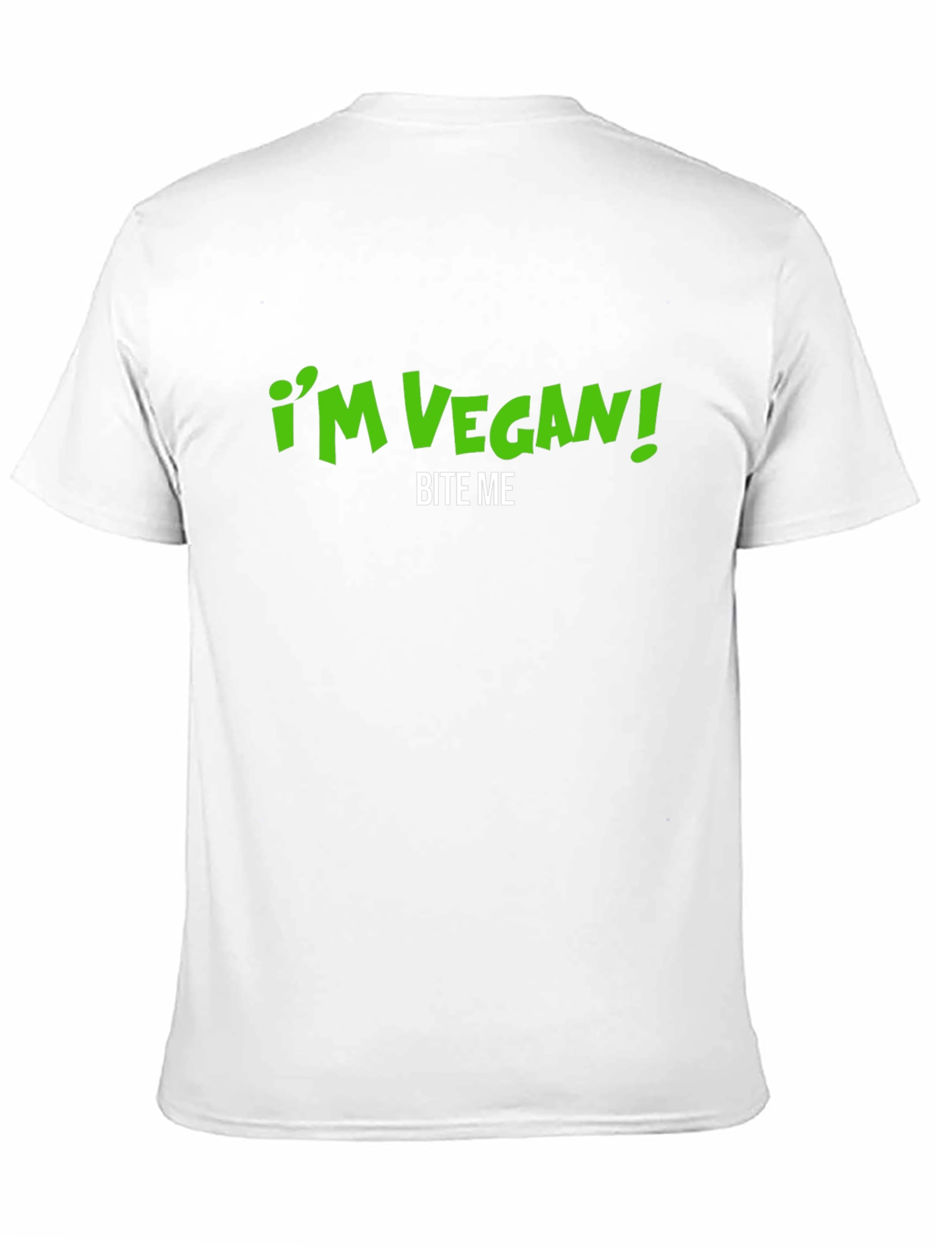 Black Vegan Bite Me Graphic Tee - Bold Statement Shirt view 11