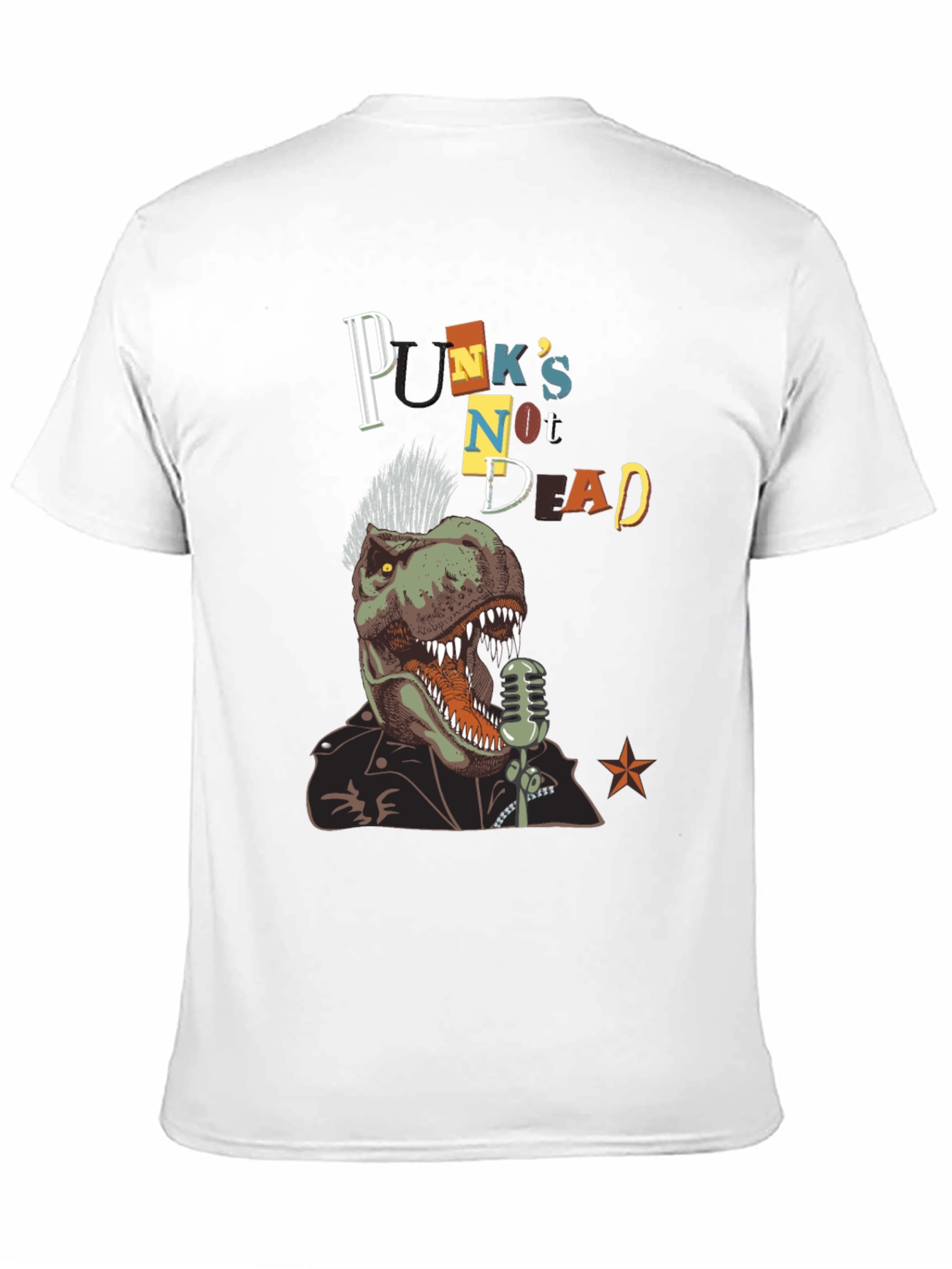 Black Punk Dino T-Shirt view 11