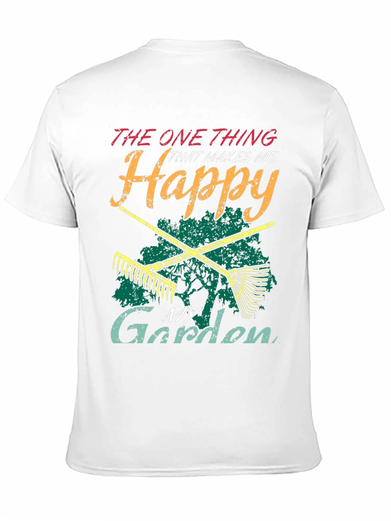 Black Happy Garden T-Shirt - Gardening Lover's Tee view 11