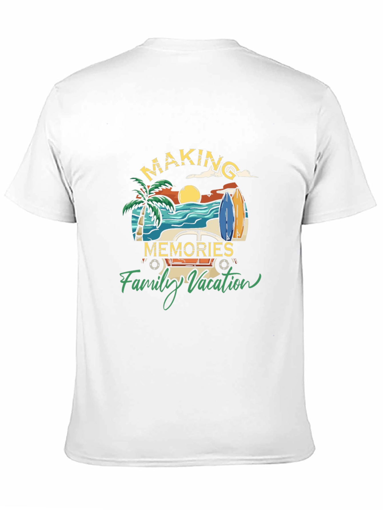 Black Making Memories Family Vacation T-Shirt view 11